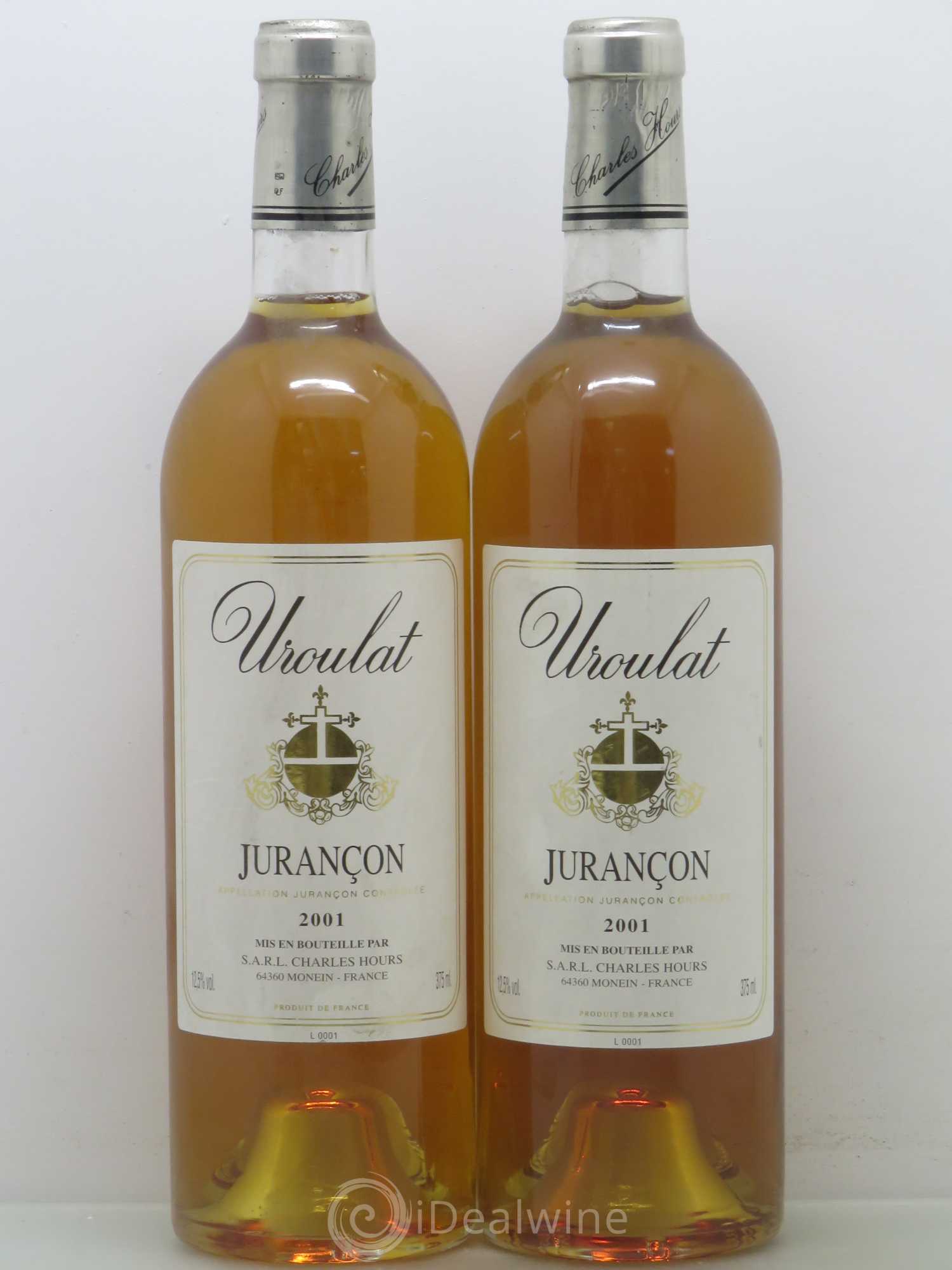 Jurançon Uroulat Charles Hours (senza prezzo di riserva) 2001 - Lotto di 2 bottiglie - 0