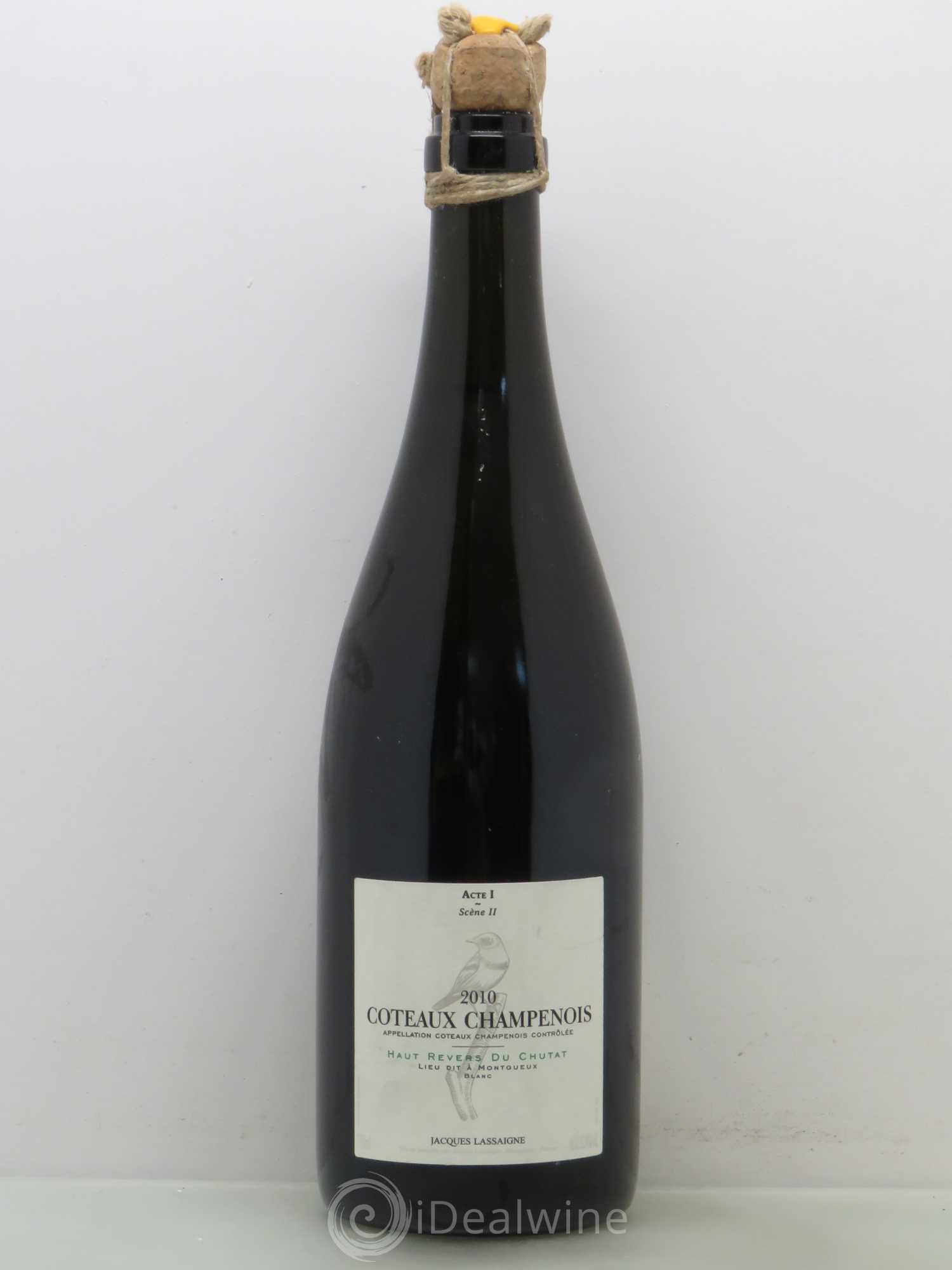 Divers Coteaux Champenois Jacques Lassaigne Haut Revers du Chutat - Acte I Scène II 2010 - Posten von 1 Flasche - 0