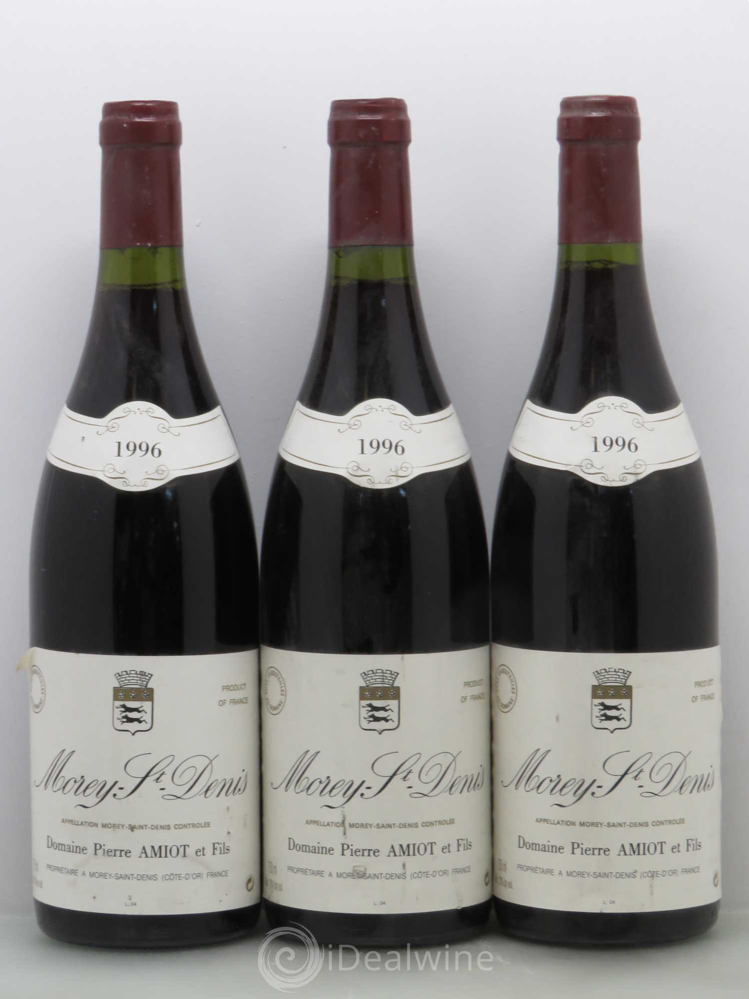 Morey-Saint-Denis Amiot Pierre Et Fils (sans prix de réserve) 1996 - Posten von 3 Flaschen - 0