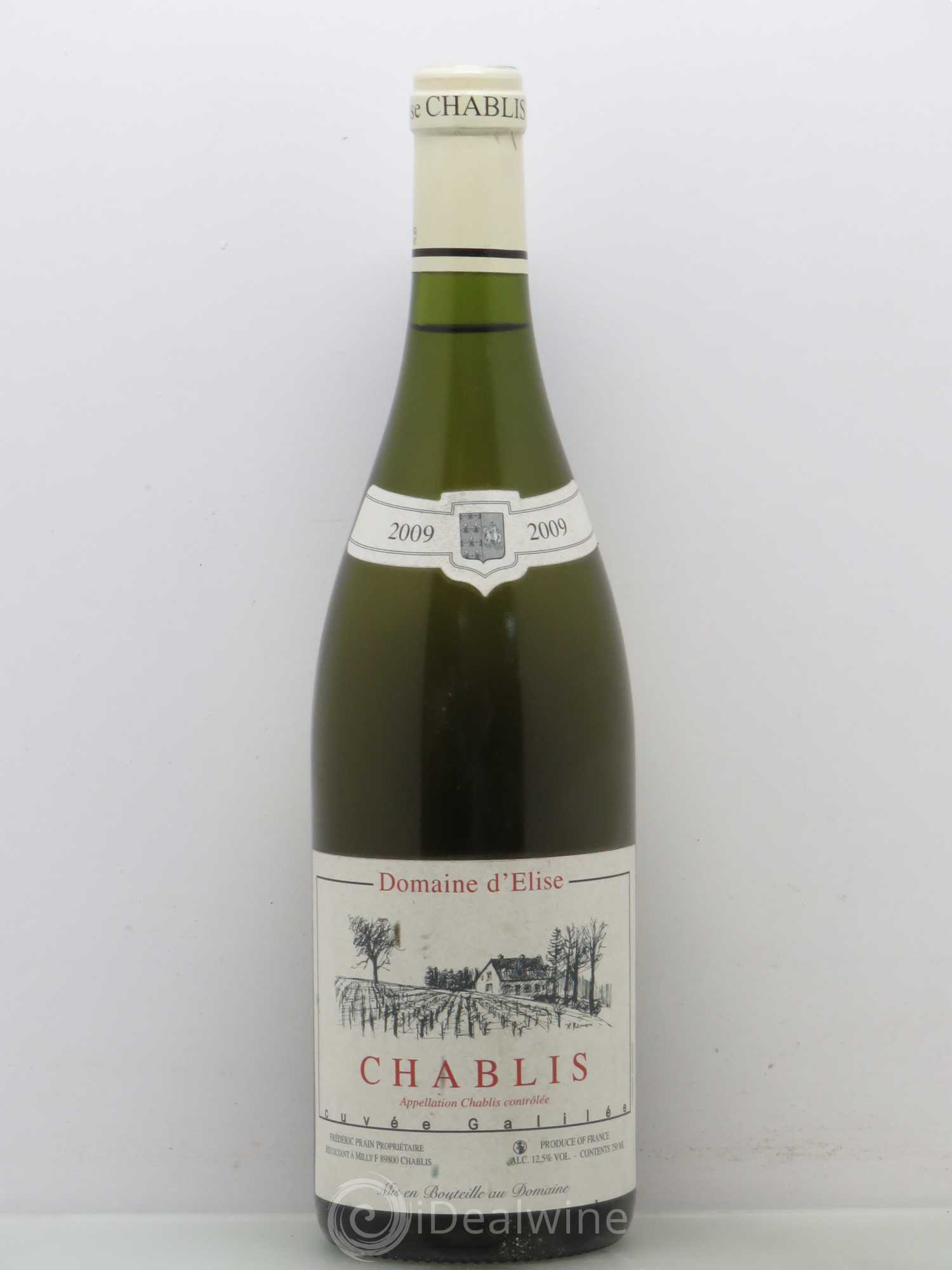 Chablis Elise (Domaine d') Cuvée Galilée 2009 - Posten von 1 Flasche - 0