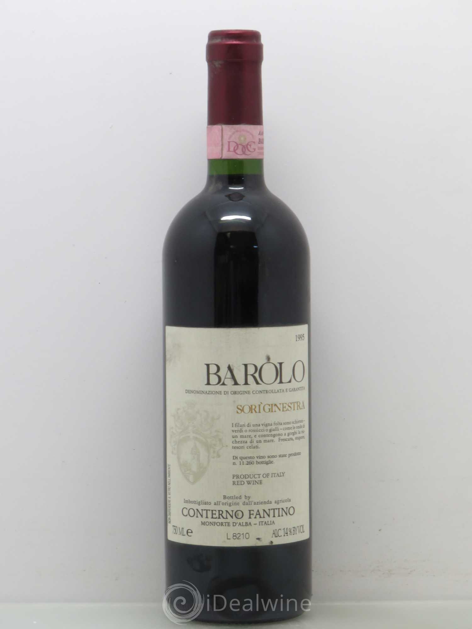Barolo Conterno Fantino Sori Ginestra 1995 - Posten von 1 Flasche - 0