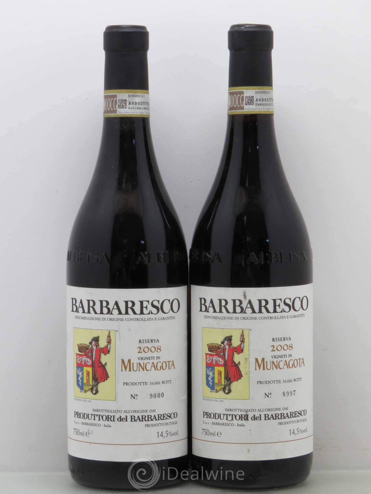 Barbaresco DOCG Produttori del Barbaresco Muncagota 2008 - Posten von 2 Flaschen - 0