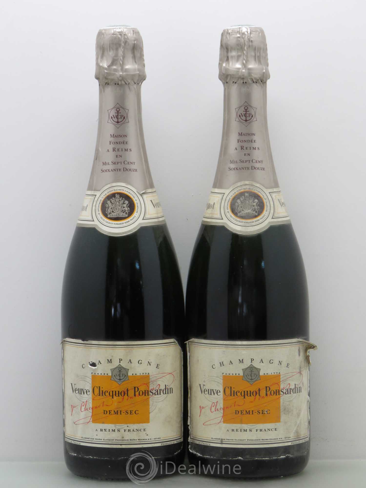 Champagne Veuve Clicquot demi-sec (sans prix de réserve) - Posten von 2 Flaschen - 0