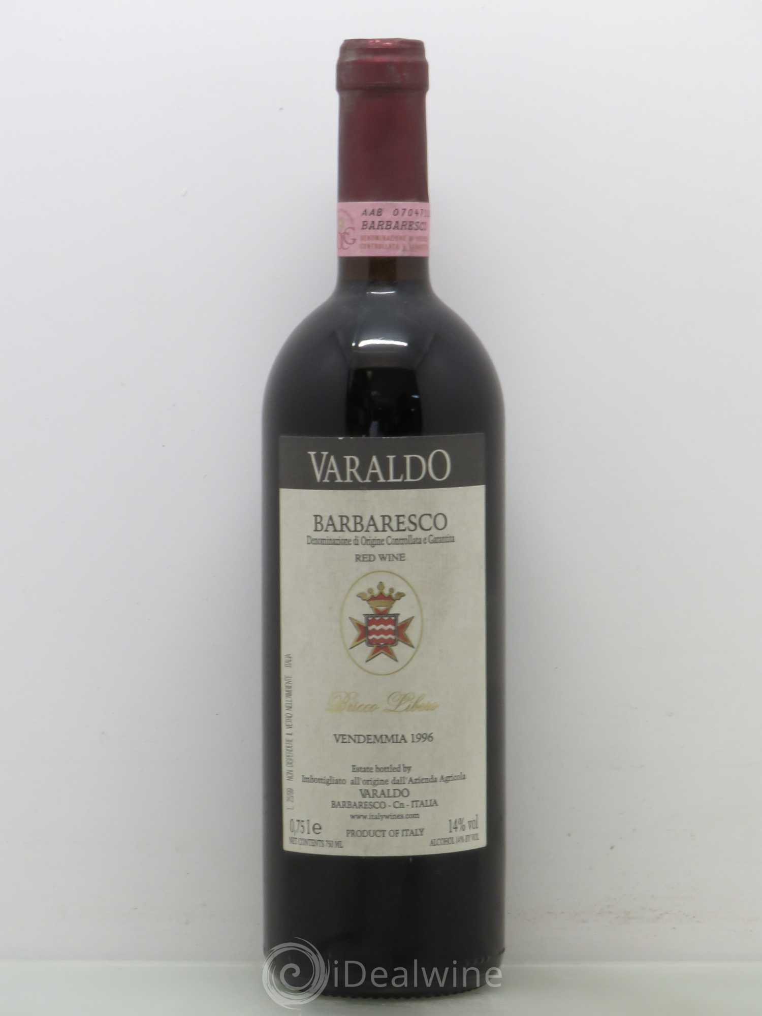 Barbaresco DOCG A. A. Varaldo Bricco Libero 1996 - Posten von 1 Flasche - 0