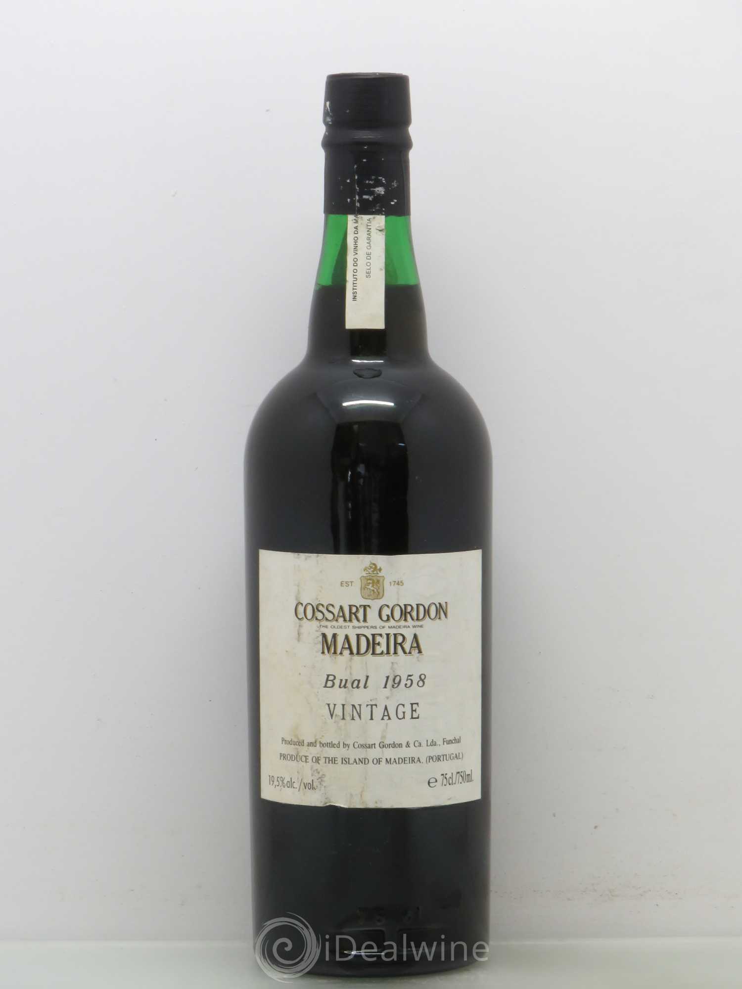 Madère Cossart Gordon Vintage Bual 1958 - Posten von 1 Flasche - 1
