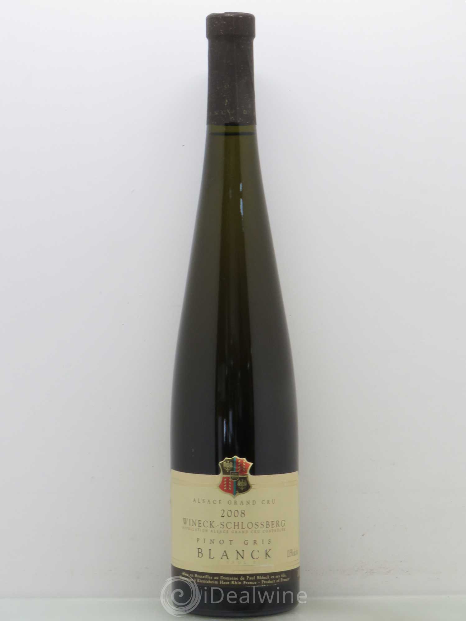 Pinot Gris Domaine Paul Blanck Wineck Schlossberg (sans prix de réserve) 2008 - Posten von 1 Flasche - 0