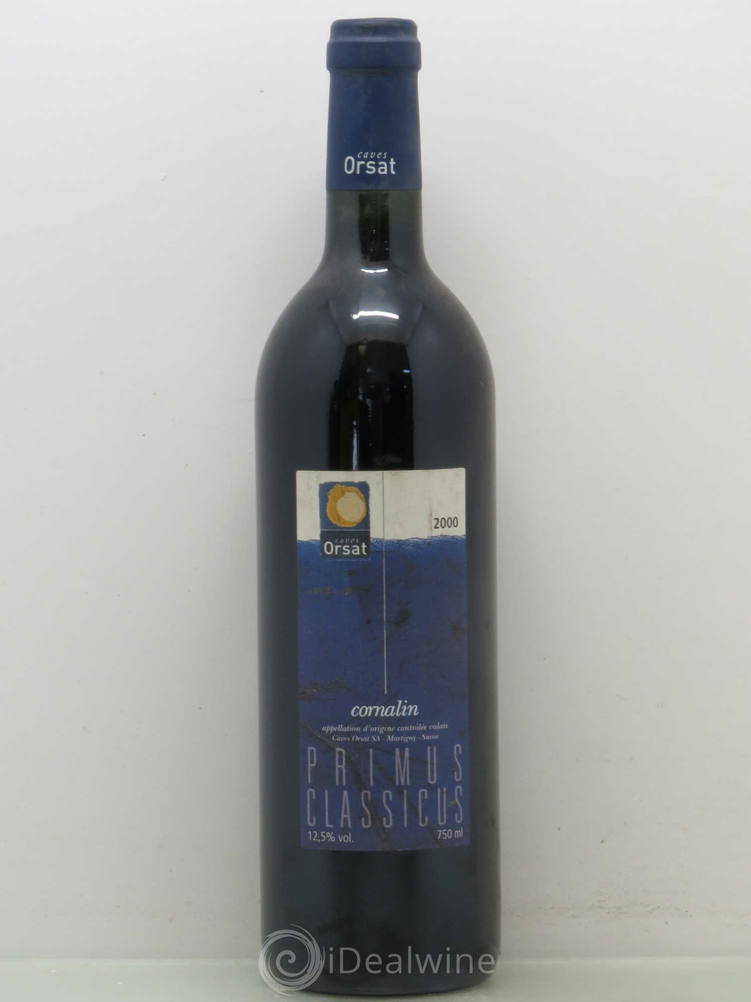 Vins Etrangers Cave Orsat Primus Classicus Cornalin rouge (sans prix de réserve) 2000 - Lotto di 1 bottiglia - 0