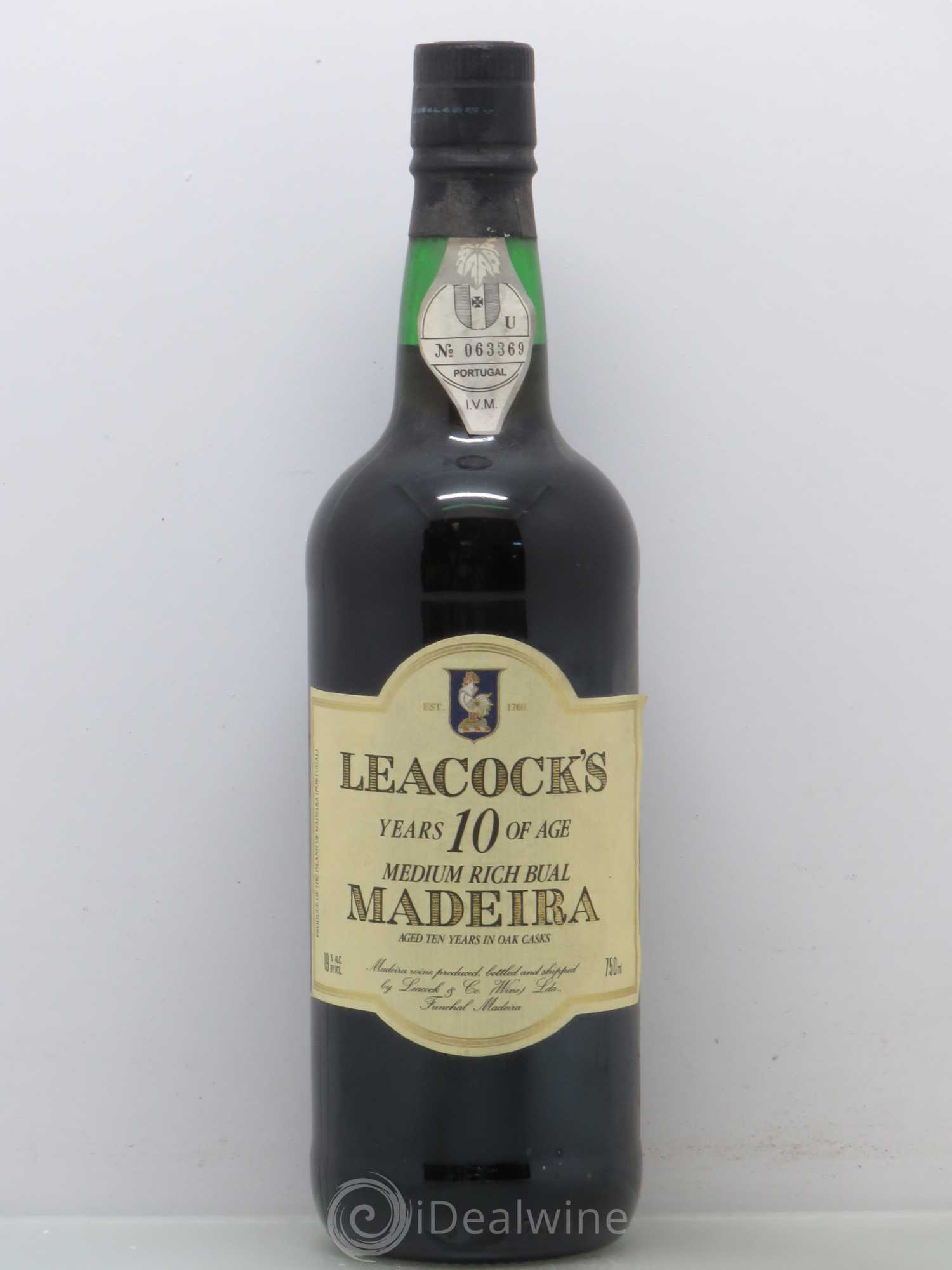 Madère Leacock's 10 years old Medium Rich Bual - Posten von 1 Flasche - 0