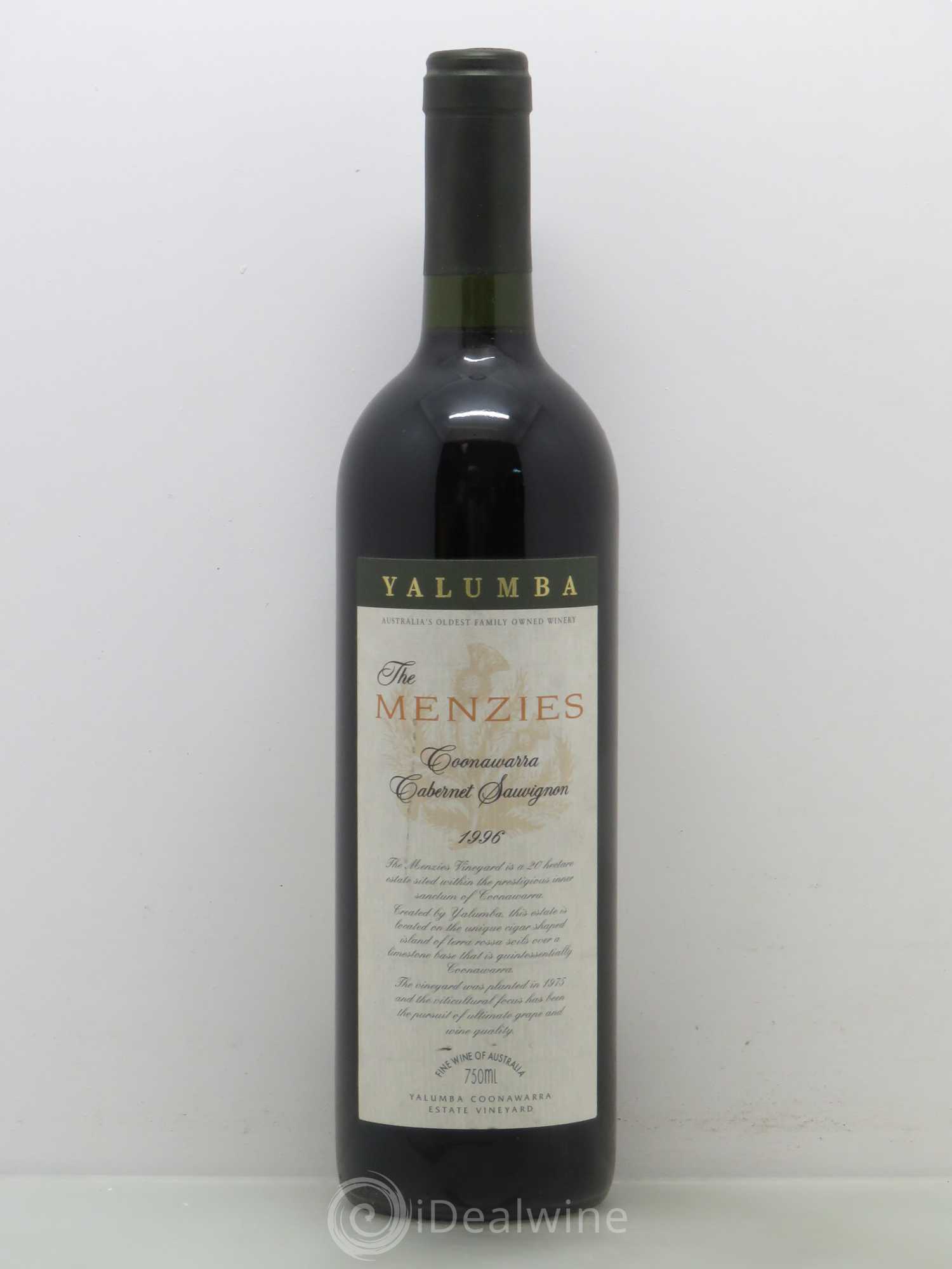 Australie Yalumba The Menzies Cabernet Sauvignon 1996 - Posten von 1 Flasche - 0