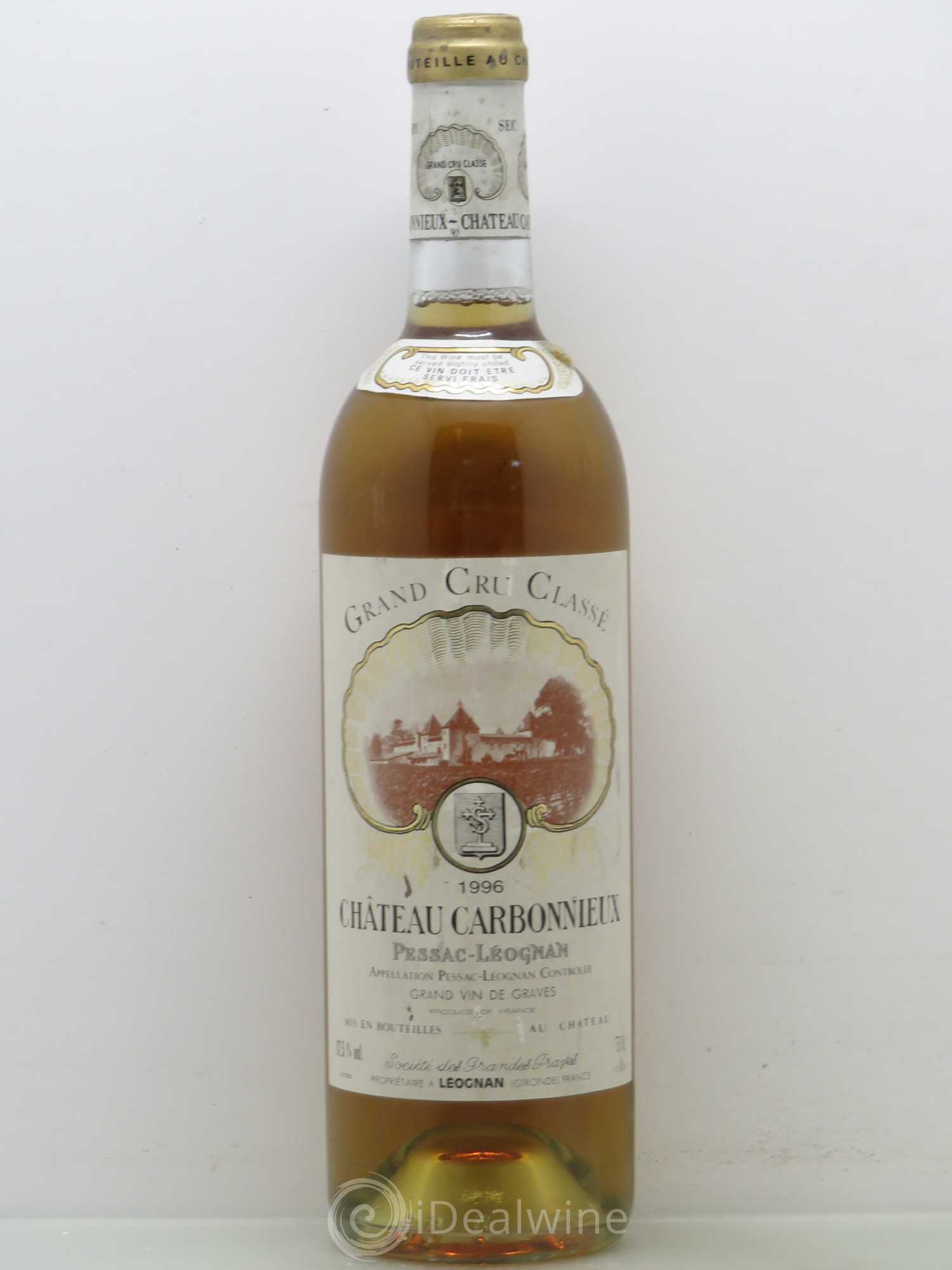 Château Carbonnieux Cru Classé de Graves 1996 - Lot de 1 bouteille - 0