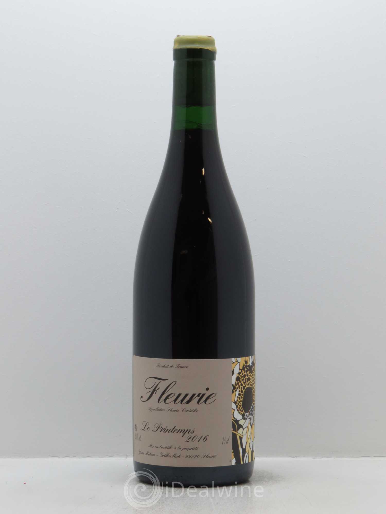 Fleurie Le Printemps Yvon Métras 2016 - Lot de 1 bouteille - 0