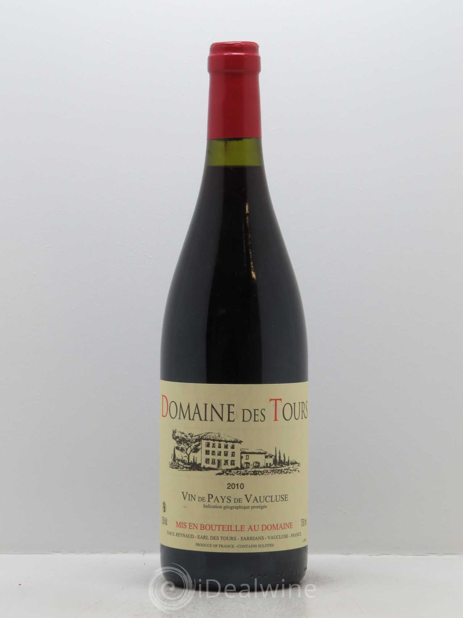 Vaucluse (Vin de Pays de Vaucluse) Domaine des Tours Emmanuel Reynaud 2010 - Lot de 1 bouteille - 0