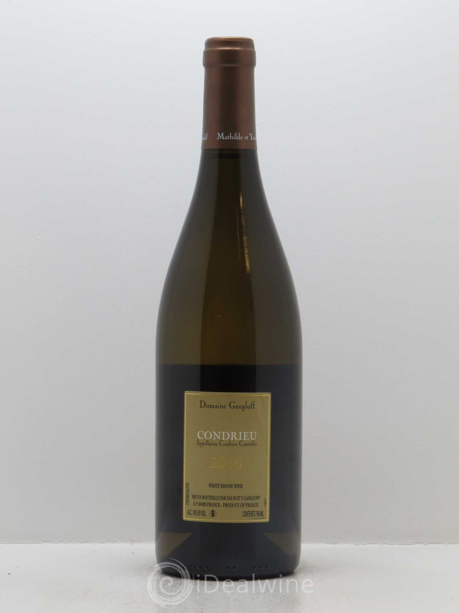 Condrieu Domaine Gangloff (Domaine) 2016 - Lot de 1 bouteille - 1