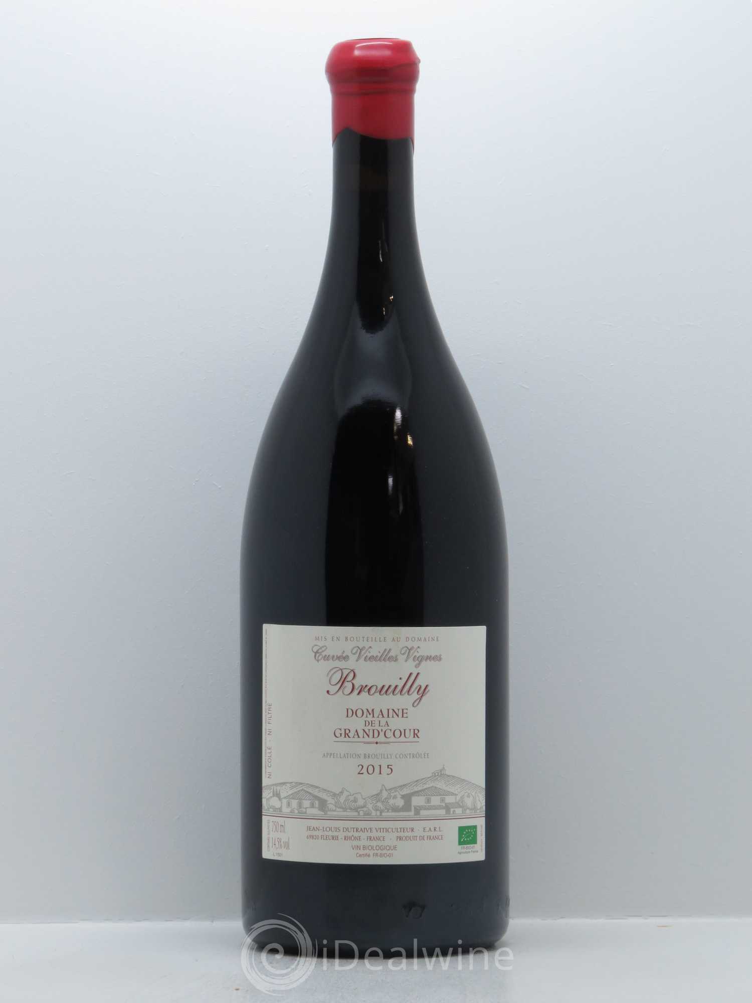 Brouilly Vieilles Vignes Grand'cour (Domaine de la) - Jean-Louis Dutraive 2015 - Lot de 1 magnum - 0