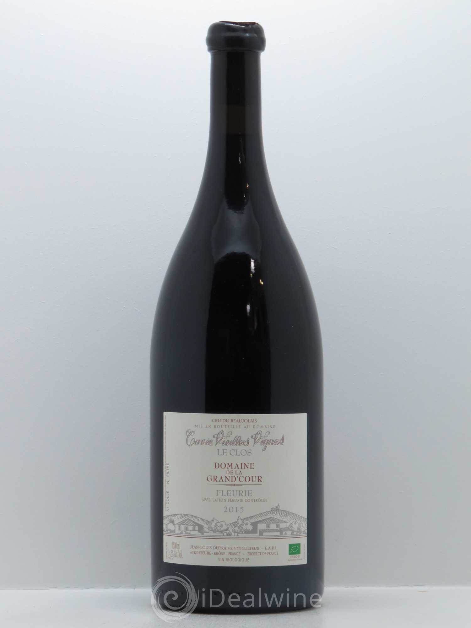 Fleurie Le Clos Vieilles Vignes Grand'cour (Domaine de la) - Jean-Louis Dutraive 2015 - Lot de 1 magnum - 0