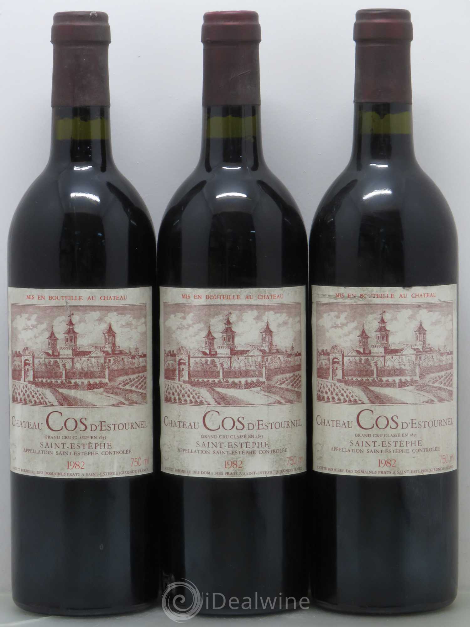 Cos d'Estournel 2ème Grand Cru Classé 1982 - Lot de 3 bouteilles - 0