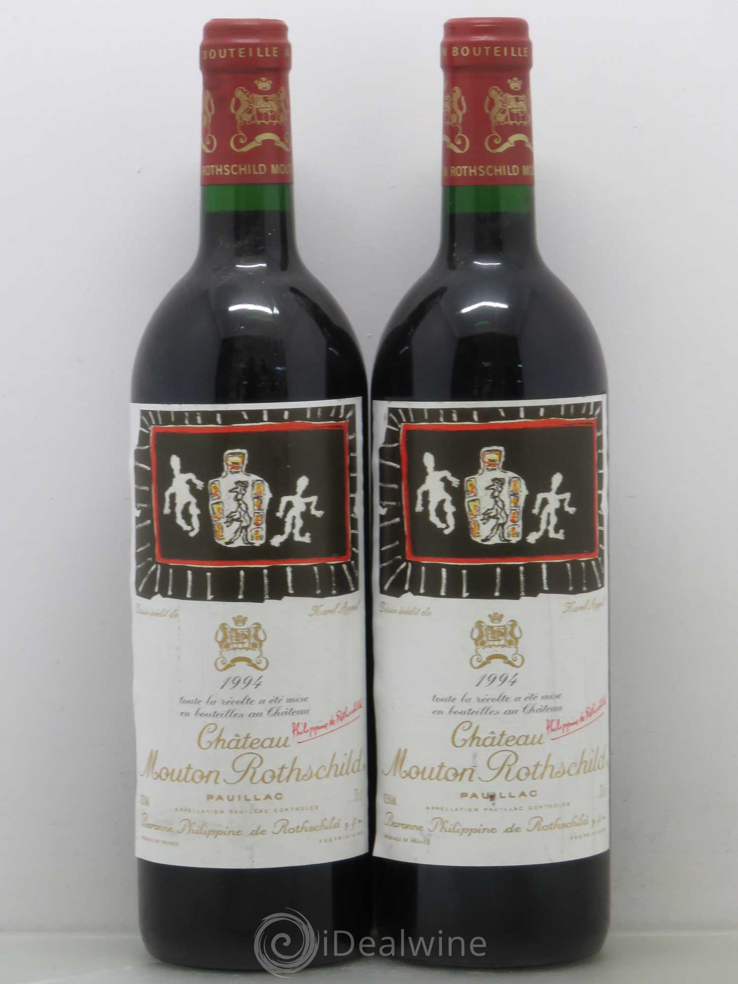 Château Mouton Rothschild 1er Grand Cru Classé 1994 - Lot de 2 bouteilles - 0