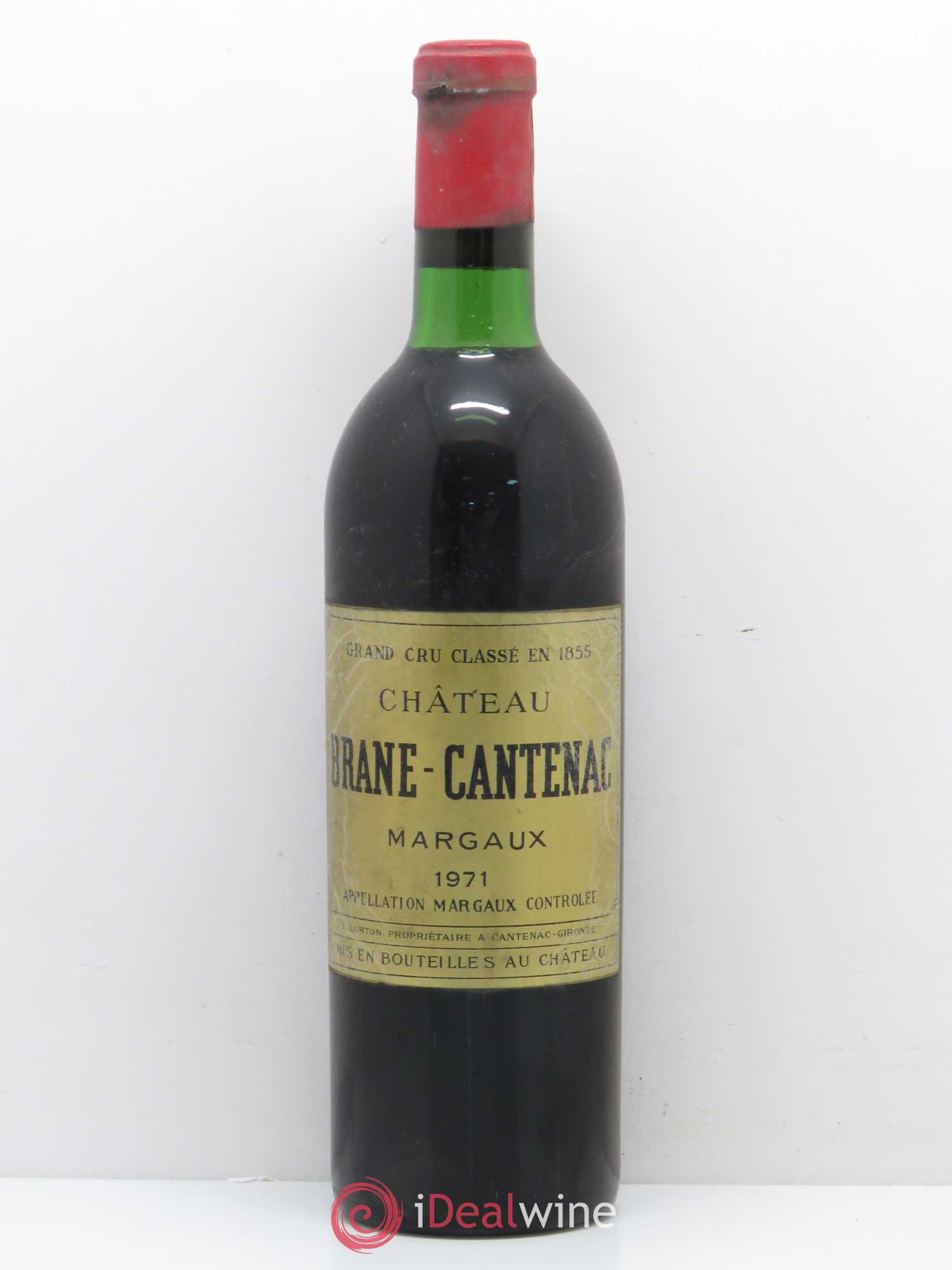 Château Brane Cantenac 2ème Grand Cru Classé 1971 - Lot de 1 bouteille - 0