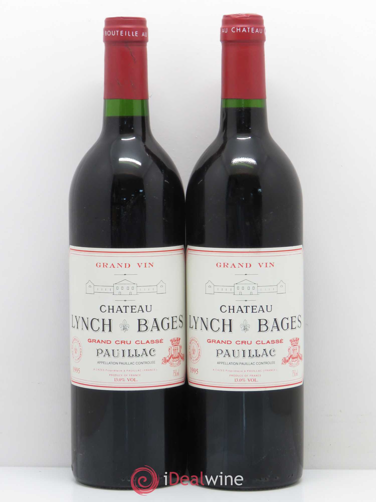 Château Lynch Bages 5ème Grand Cru Classé 1995 - Lot de 2 bouteilles - 0
