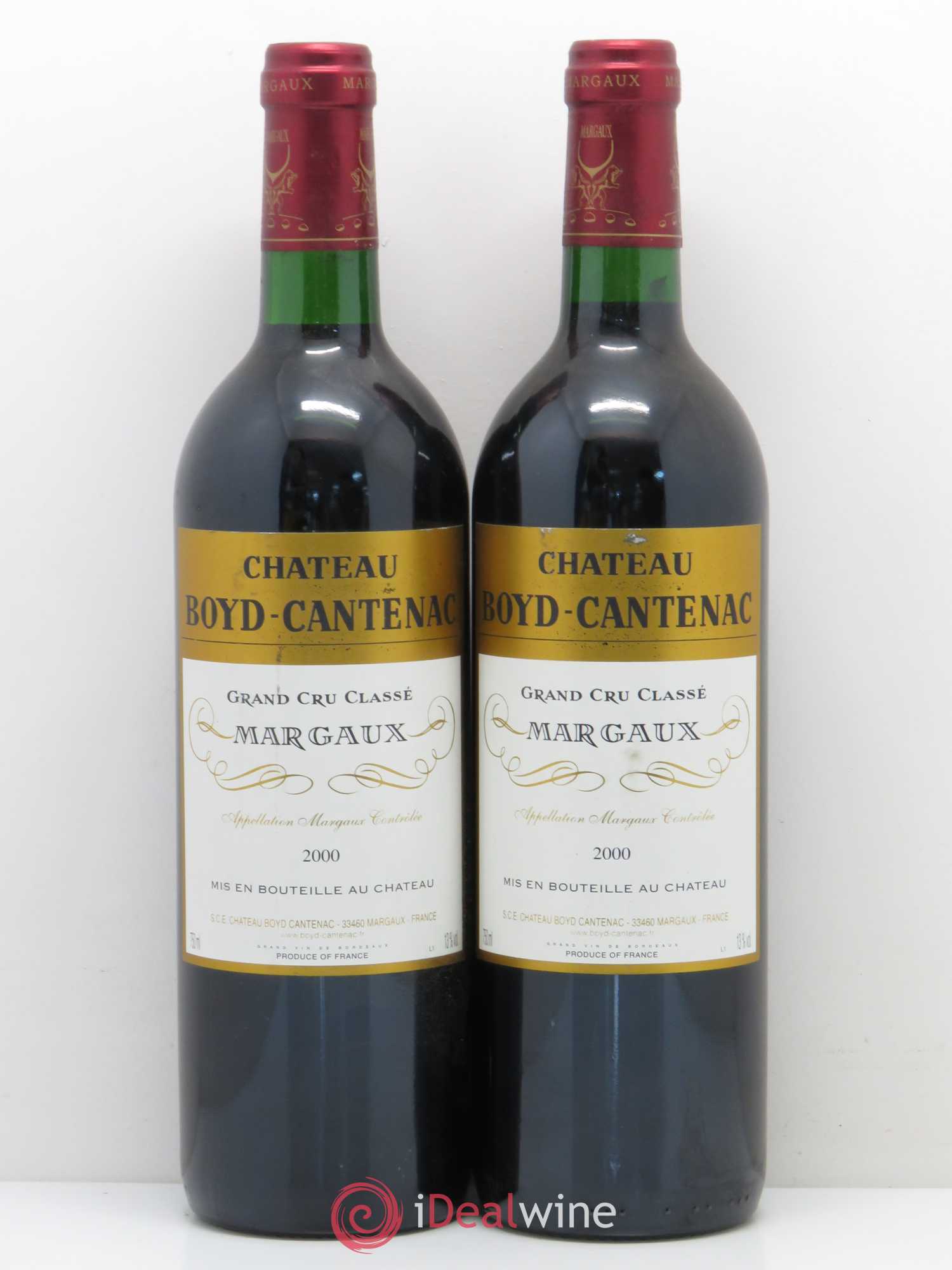 Château Boyd Cantenac 3ème Grand Cru Classé 2000 - Lot de 2 bouteilles - 0