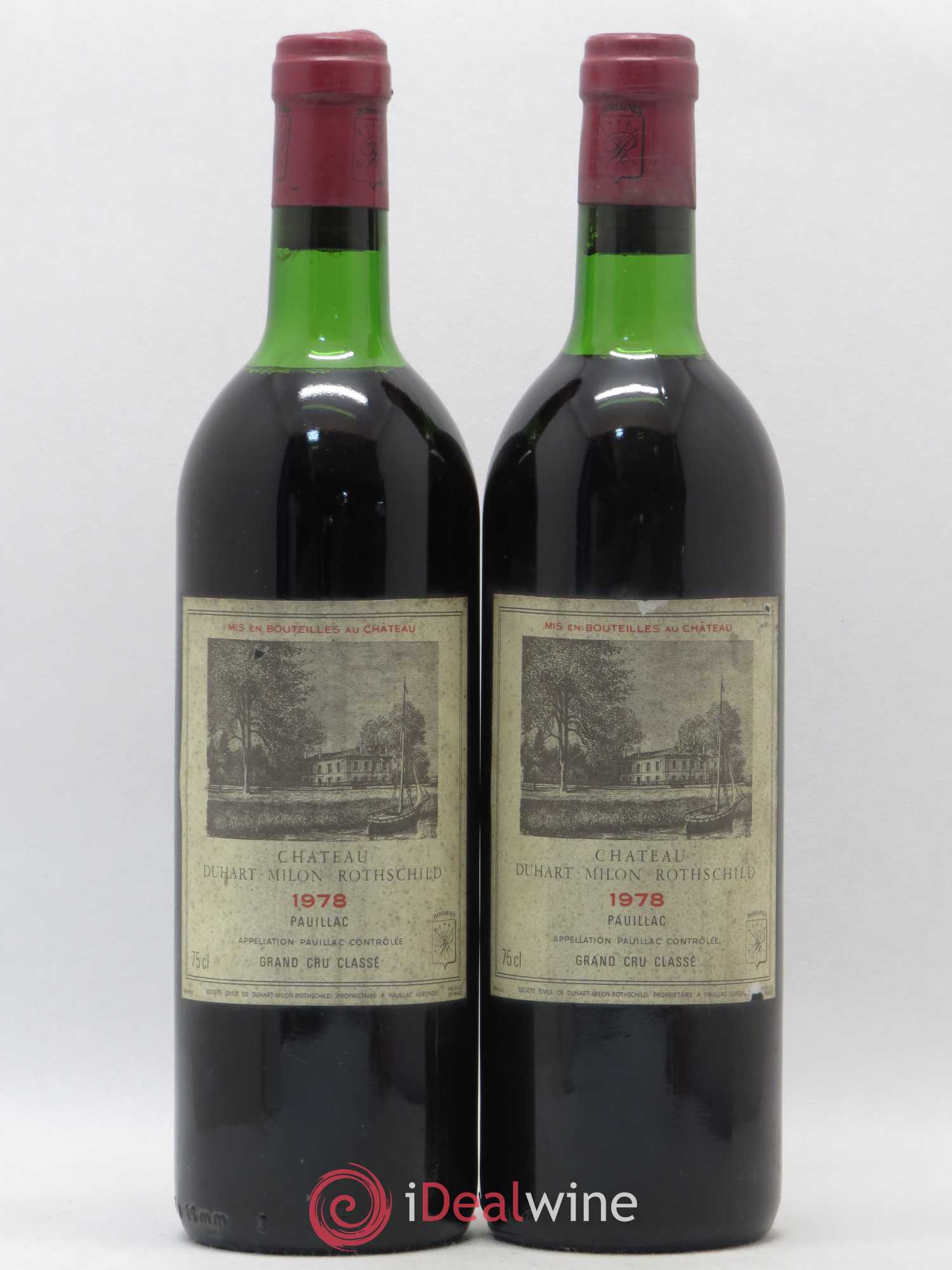 Château Duhart-Milon 4ème Grand Cru Classé 1978 - Lot de 2 bouteilles - 0