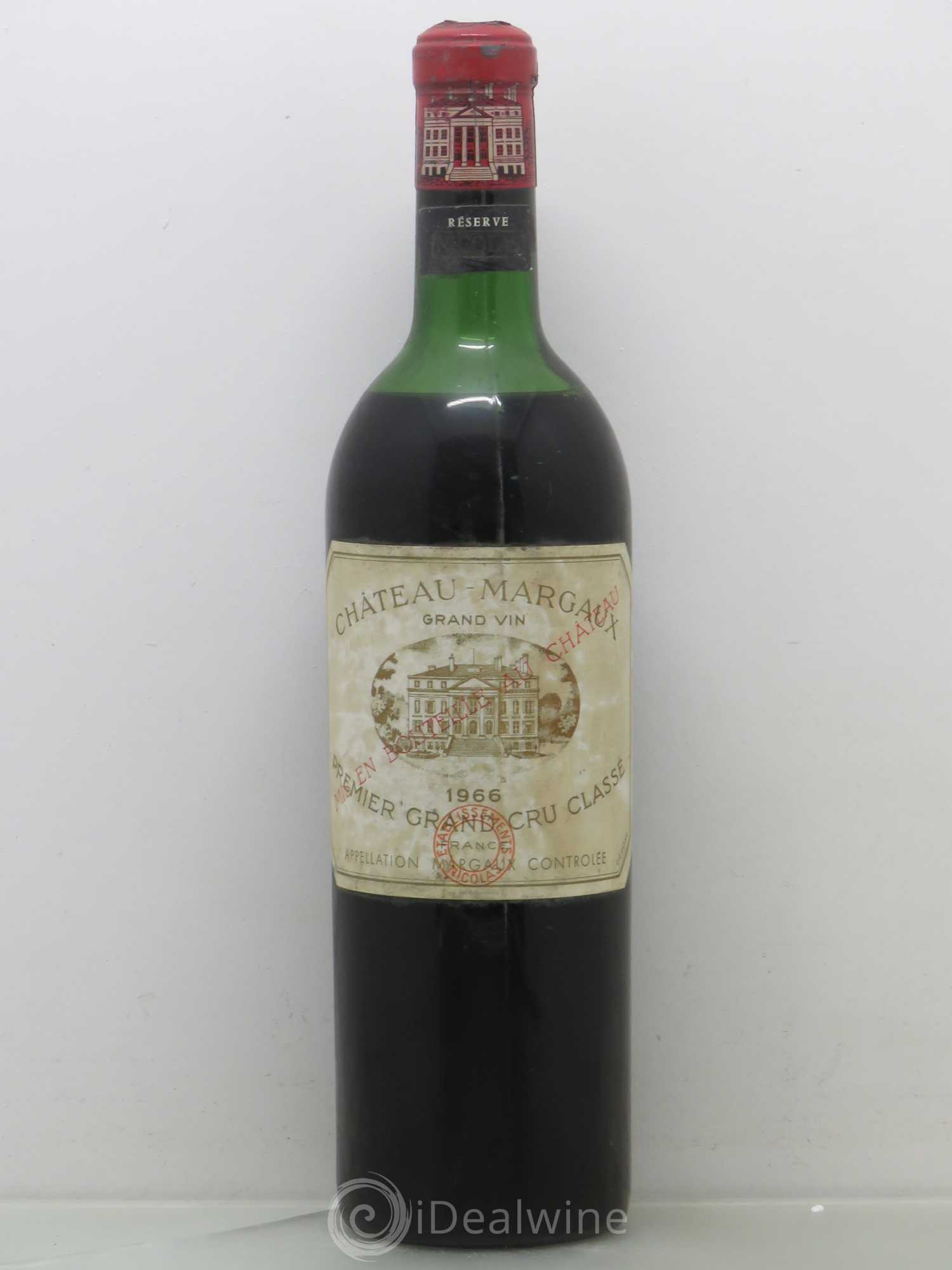 Château Margaux 1er Grand Cru Classé 1966 - Lot de 1 bouteille - 0