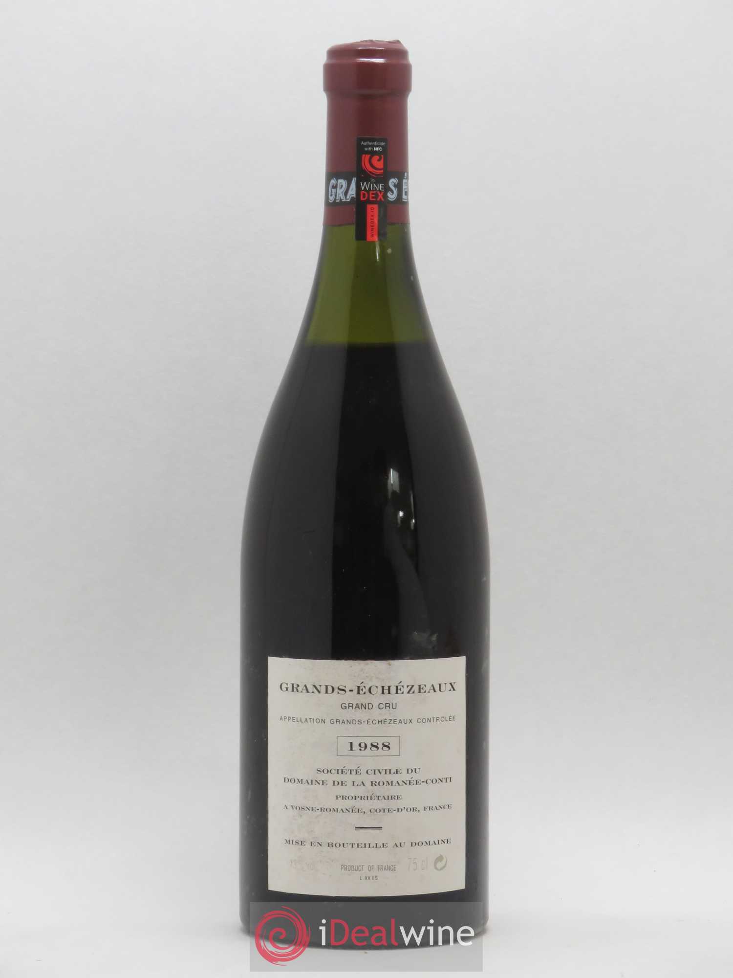 Grands-Echezeaux Grand Cru Domaine de la Romanée-Conti 1988 - Lot de 1 bouteille - 1
