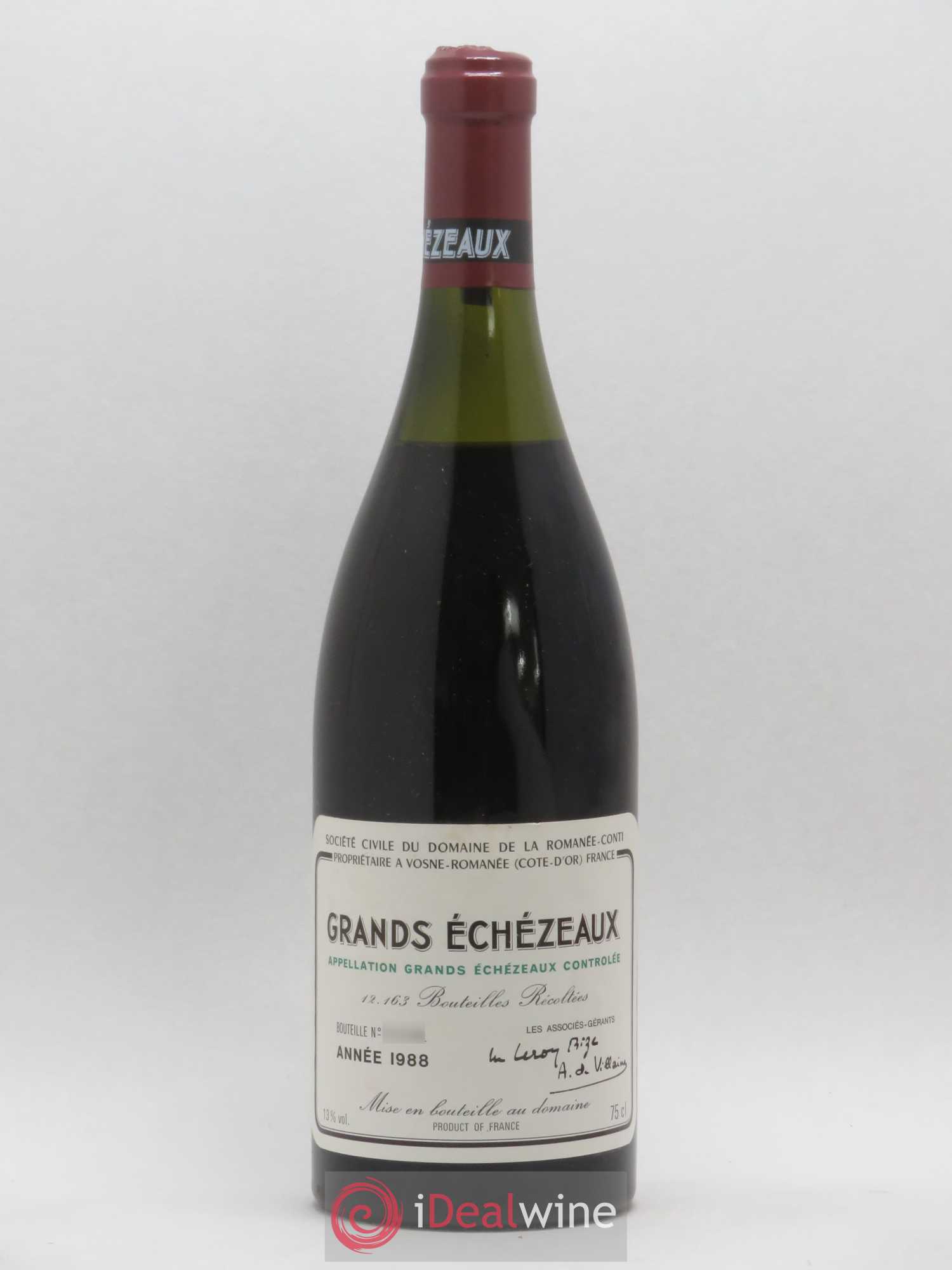 Grands-Echezeaux Grand Cru Domaine de la Romanée-Conti 1988 - Lot de 1 bouteille - 0