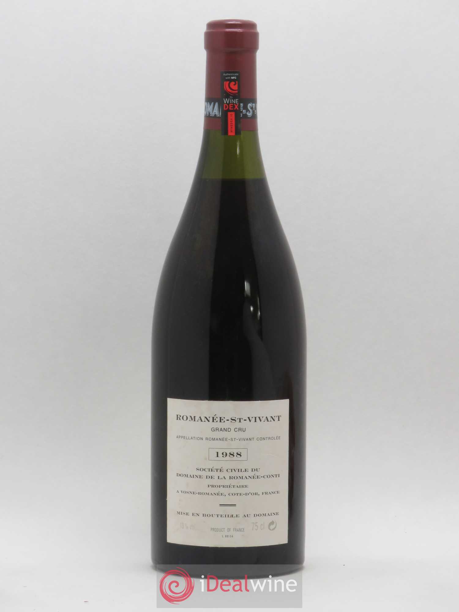 Romanée-Saint-Vivant Grand Cru Domaine de la Romanée-Conti 1988 - Lot de 1 bouteille - 1