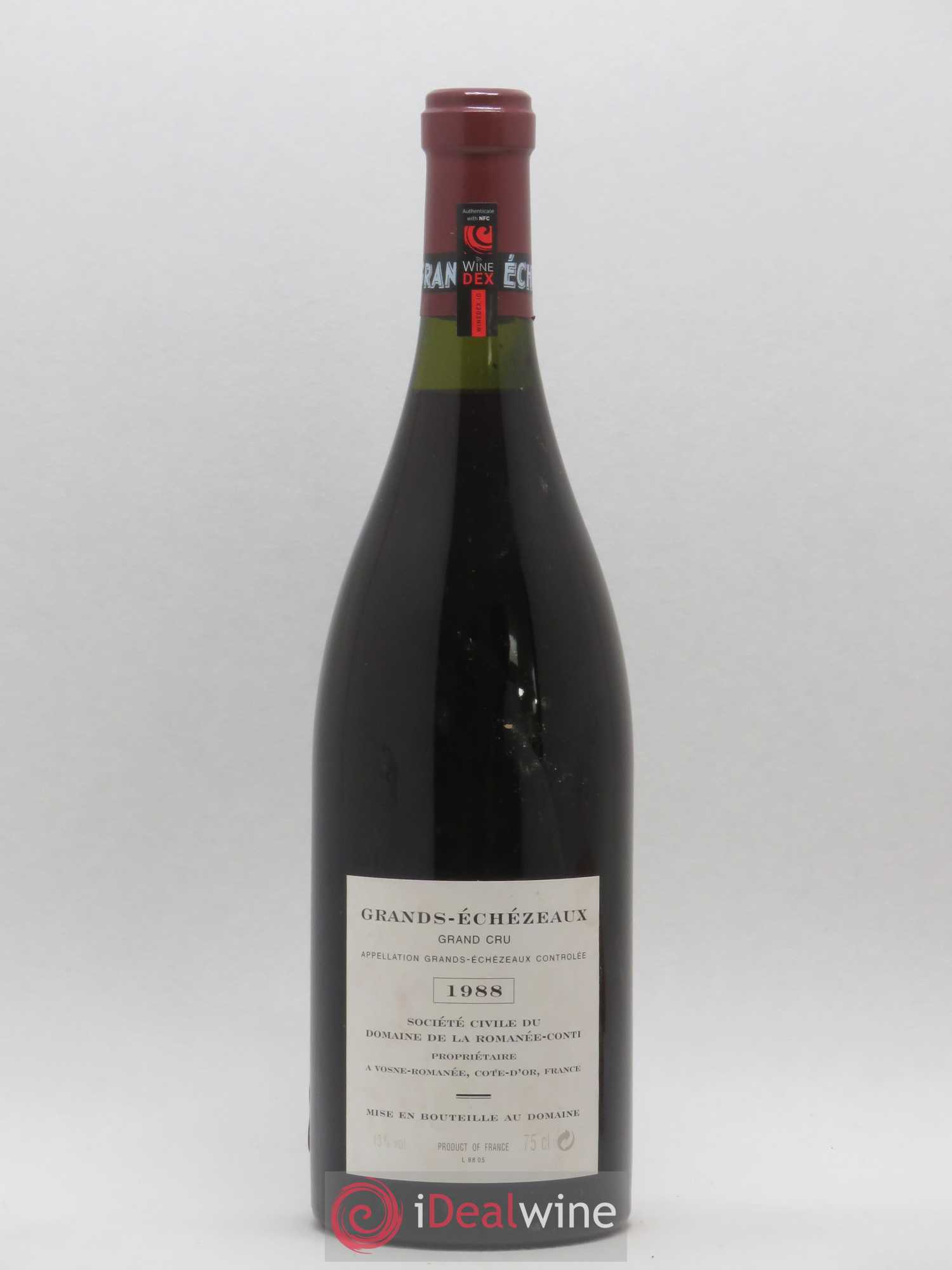 Grands-Echezeaux Grand Cru Domaine de la Romanée-Conti 1988 - Lot de 1 bouteille - 1