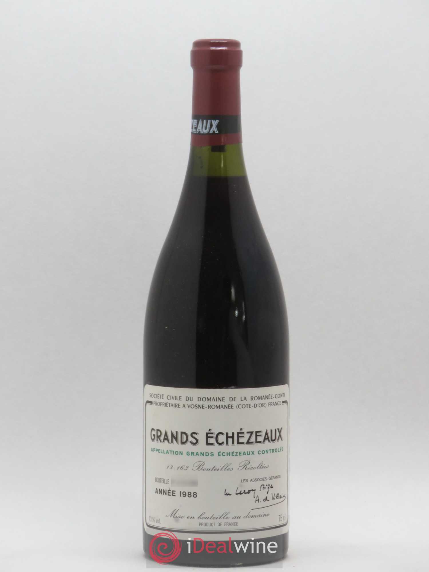 Grands-Echezeaux Grand Cru Domaine de la Romanée-Conti 1988 - Lot de 1 bouteille - 0