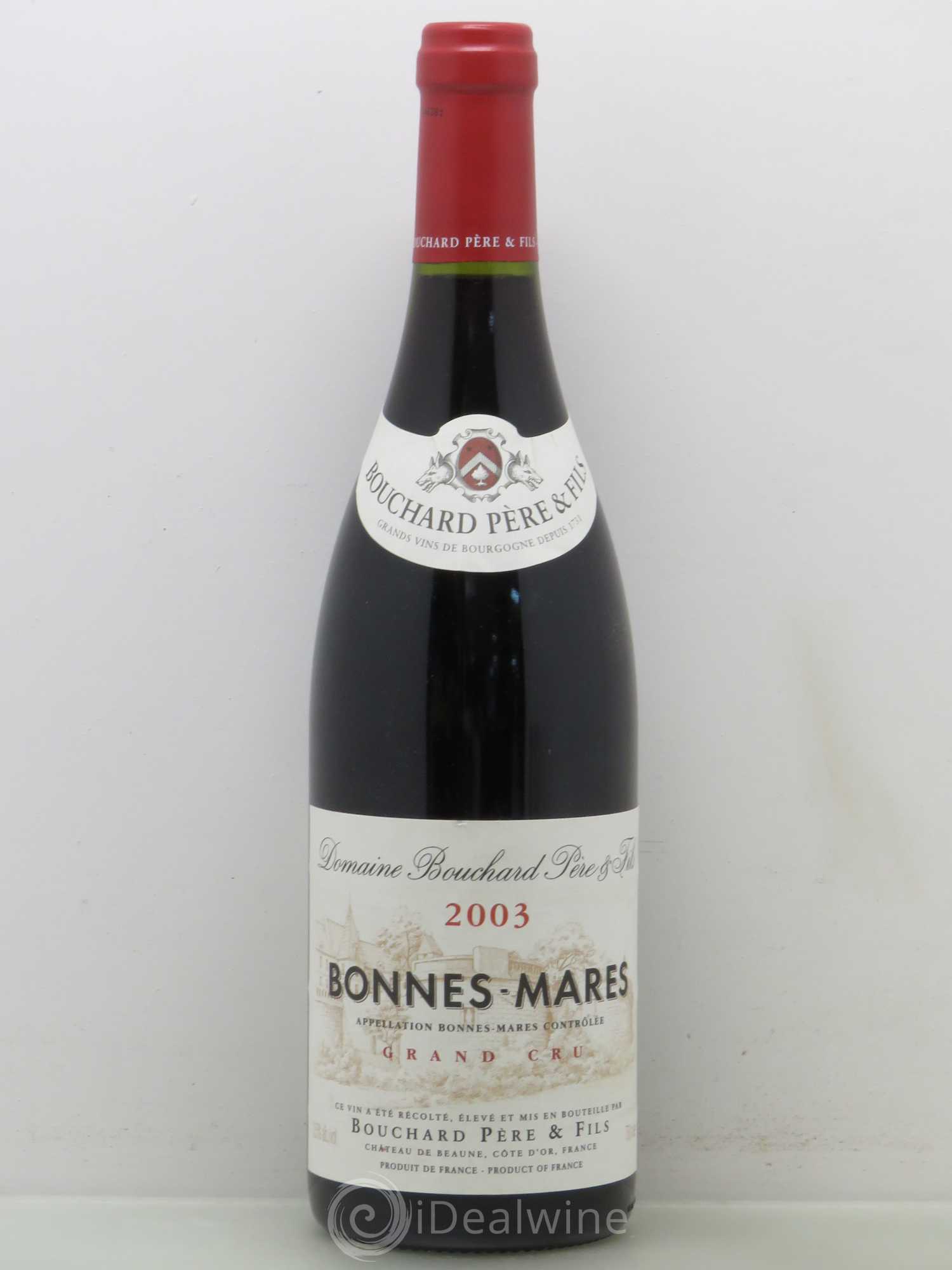 Bonnes-Mares Grand Cru Bouchard Père & Fils 2003 - Lot de 1 bouteille - 0