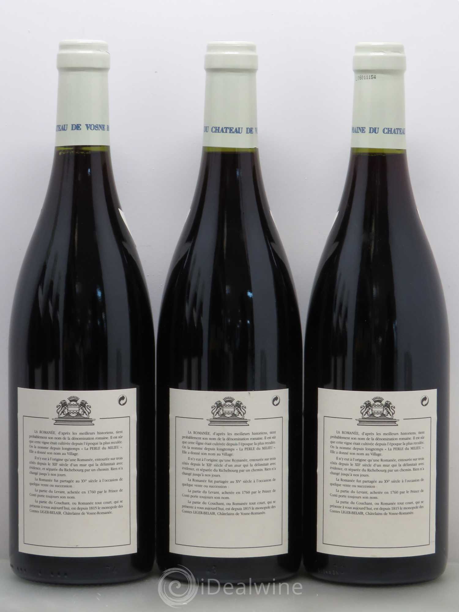 La Romanée Grand Cru Comte Liger-Belair (Domaine du) 2003 - Lot de 6 bouteilles - 2