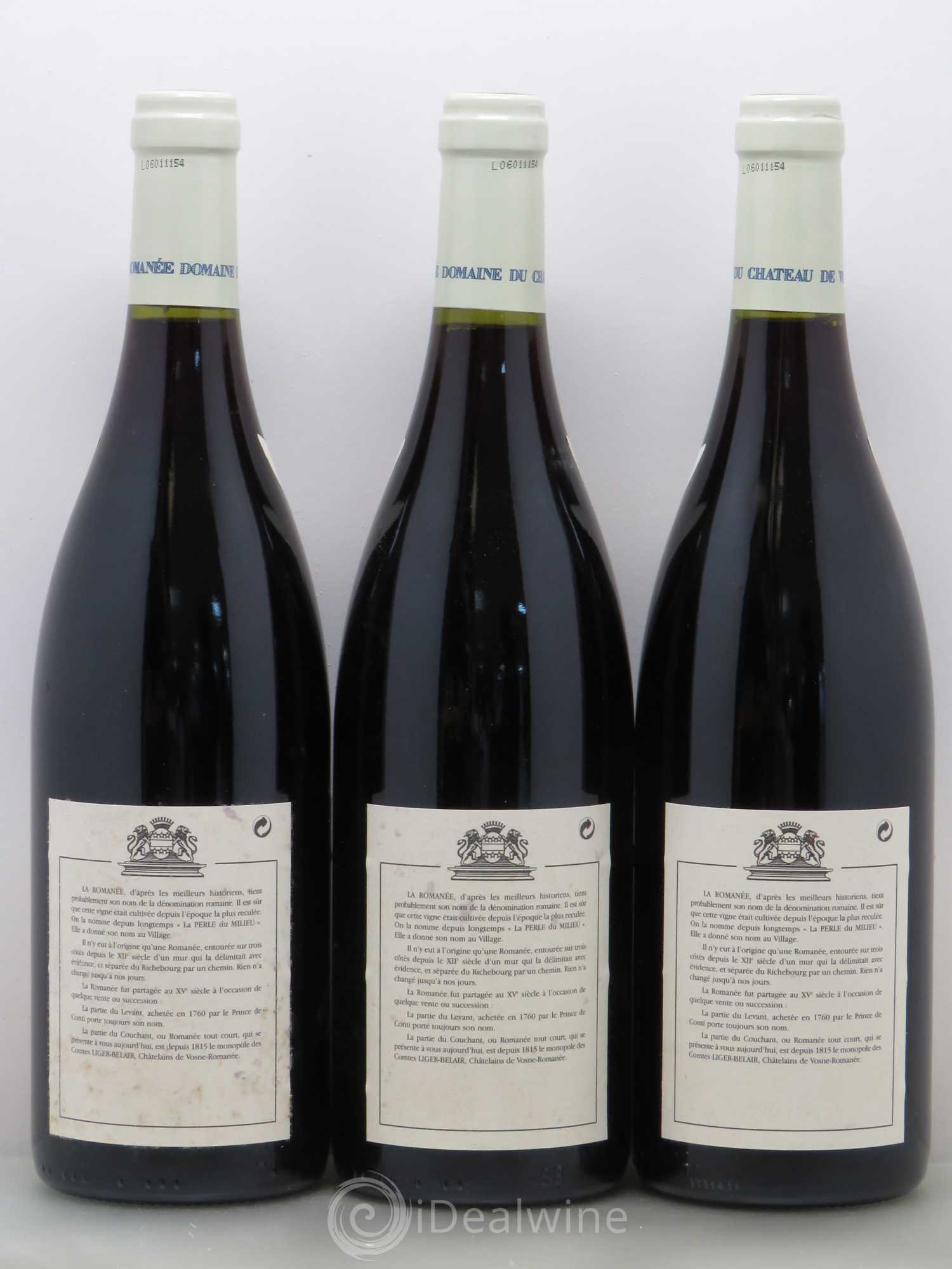 La Romanée Grand Cru Comte Liger-Belair (Domaine du) 2003 - Lot de 6 bouteilles - 4