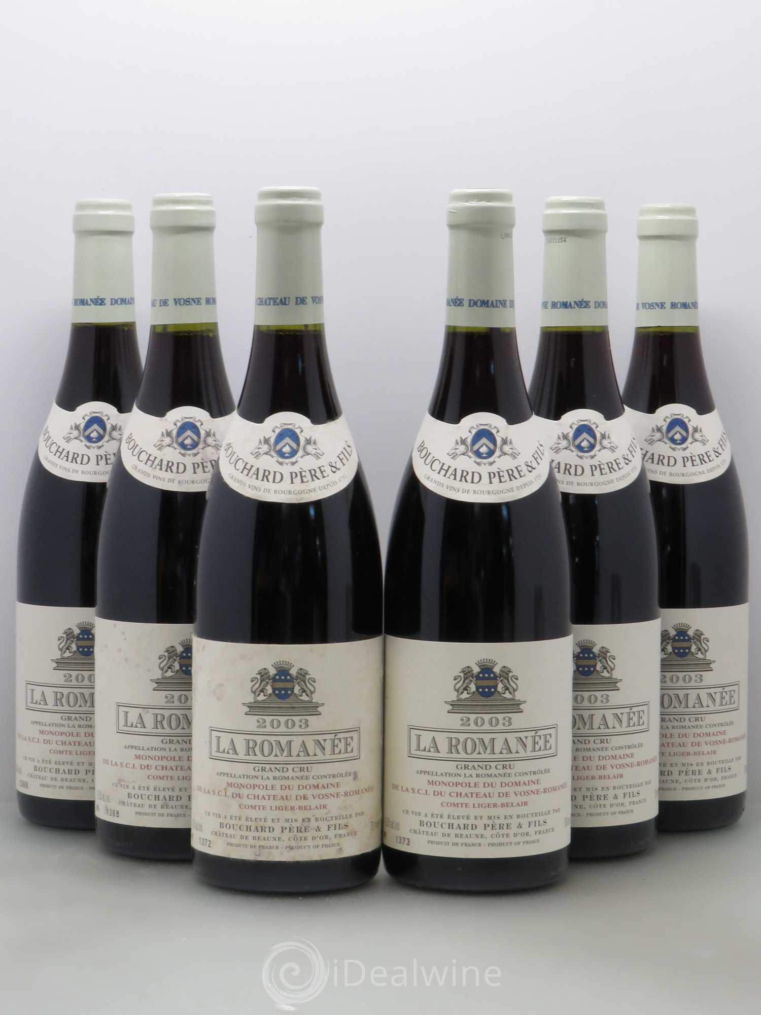 La Romanée Grand Cru Comte Liger-Belair (Domaine du) 2003 - Lot de 6 bouteilles - 0