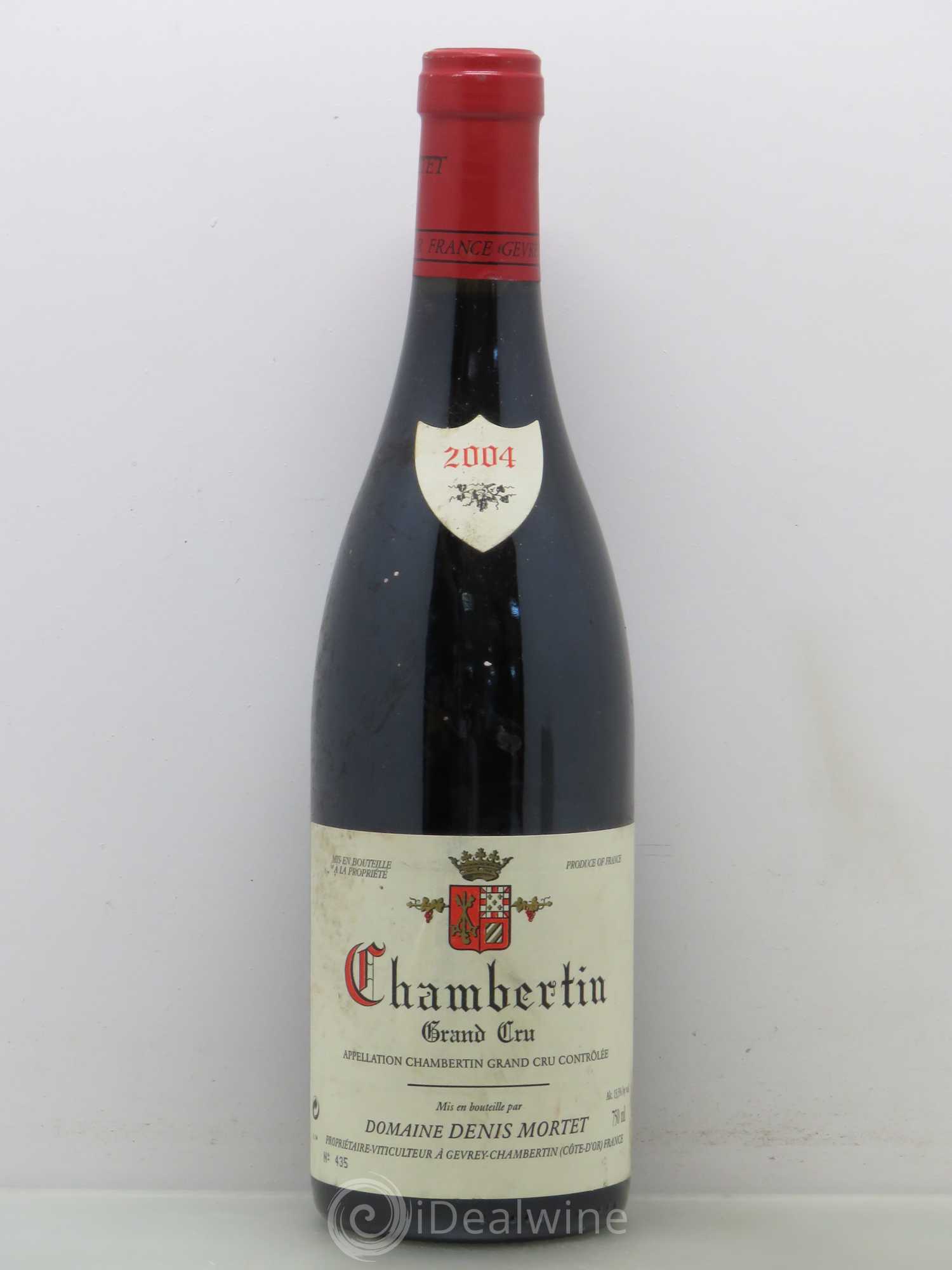 Chambertin Grand Cru Denis Mortet (Domaine) 2004 - Lot de 1 bouteille - 0