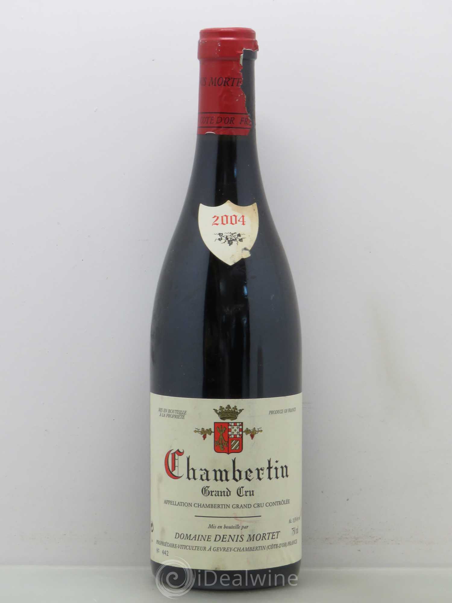 Chambertin Grand Cru Denis Mortet (Domaine) 2004 - Lot de 1 bouteille - 0