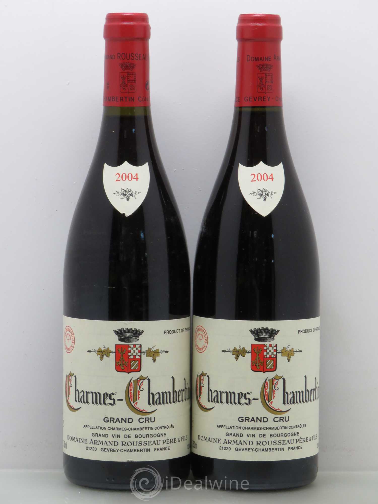 Charmes-Chambertin Grand Cru Armand Rousseau (Domaine) 2004 - Lot de 2 bouteilles - 0