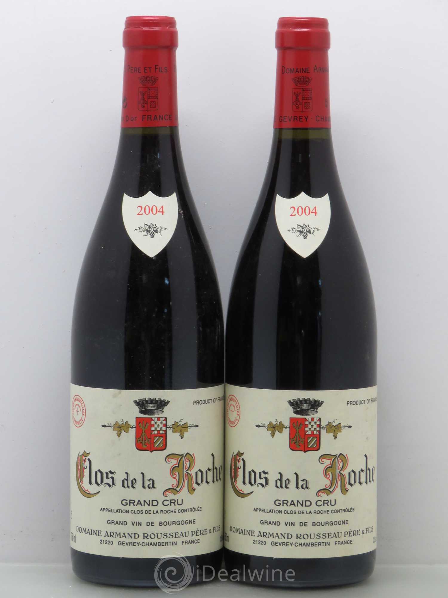 Clos de la Roche Grand Cru Armand Rousseau (Domaine) 2004 - Lot de 2 bouteilles - 0