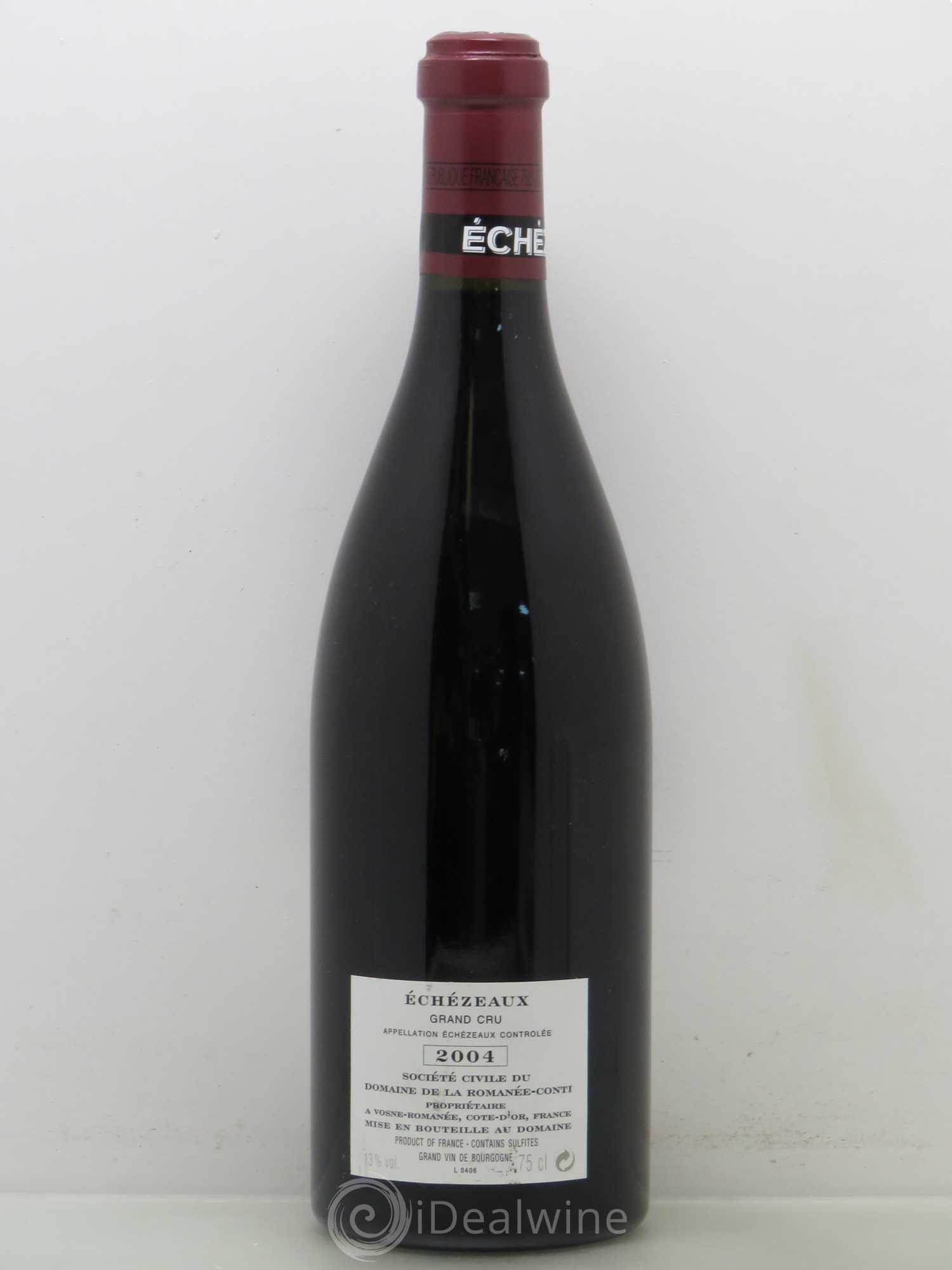Echezeaux Grand Cru Domaine de la Romanée-Conti 2004 - Lot de 1 bouteille - 1
