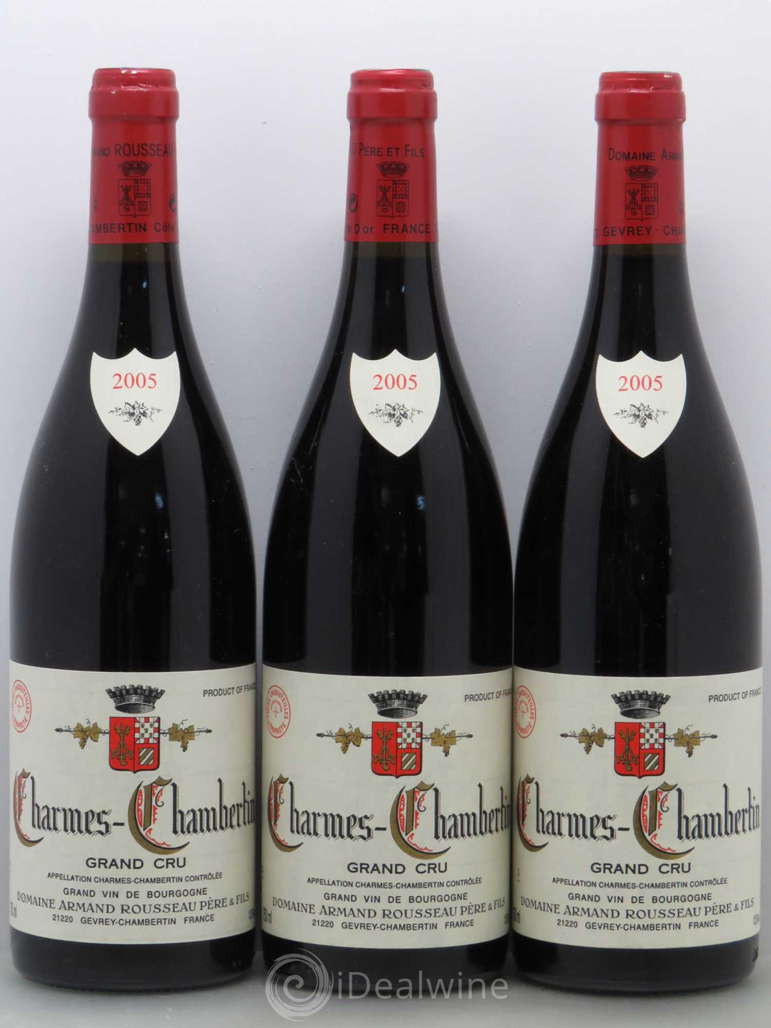 Charmes-Chambertin Grand Cru Armand Rousseau (Domaine) 2005 - Lot de 3 bouteilles - 0