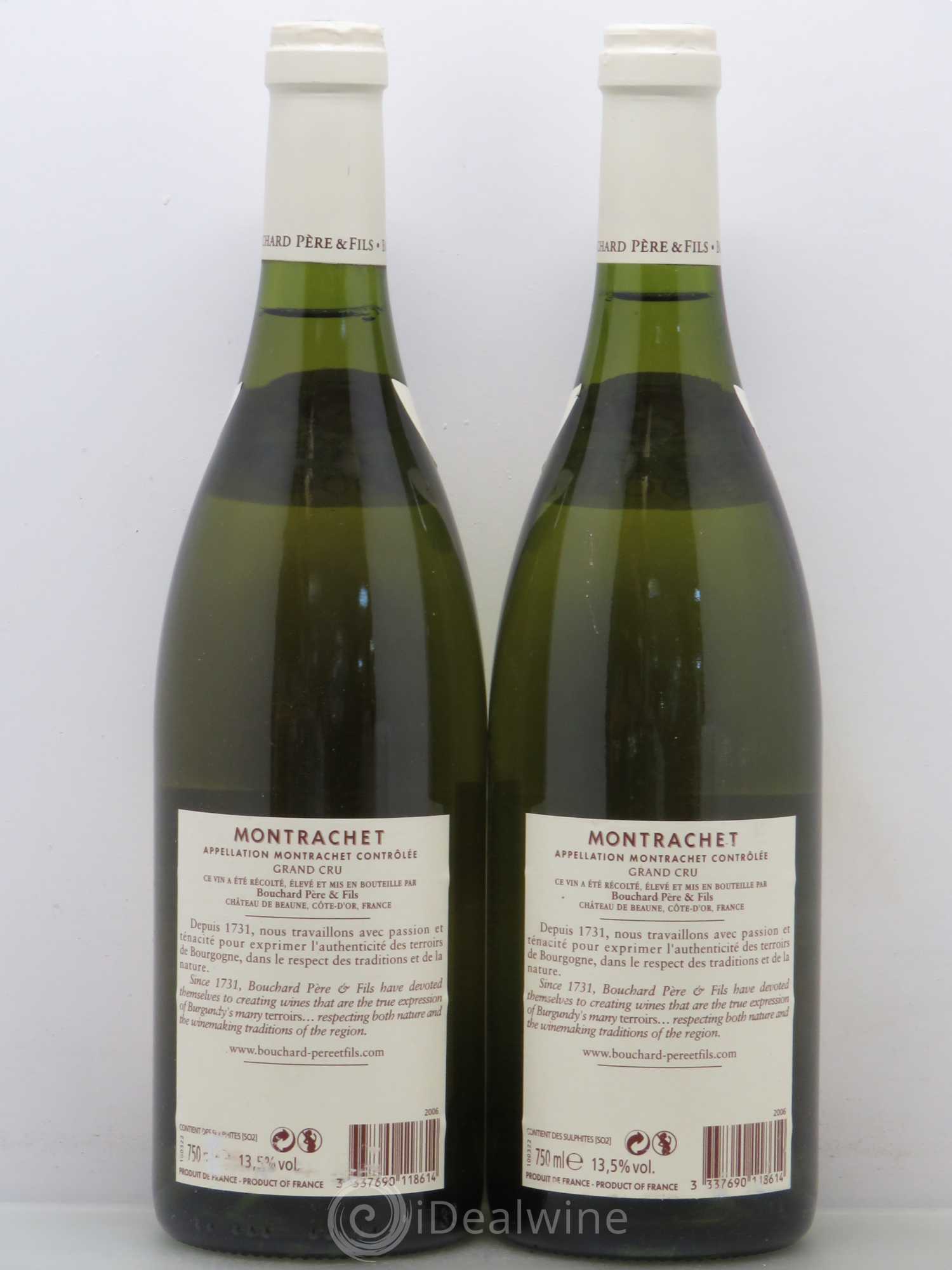 Montrachet Grand Cru Bouchard Père & Fils 2006 - Lot de 2 bouteilles - 1
