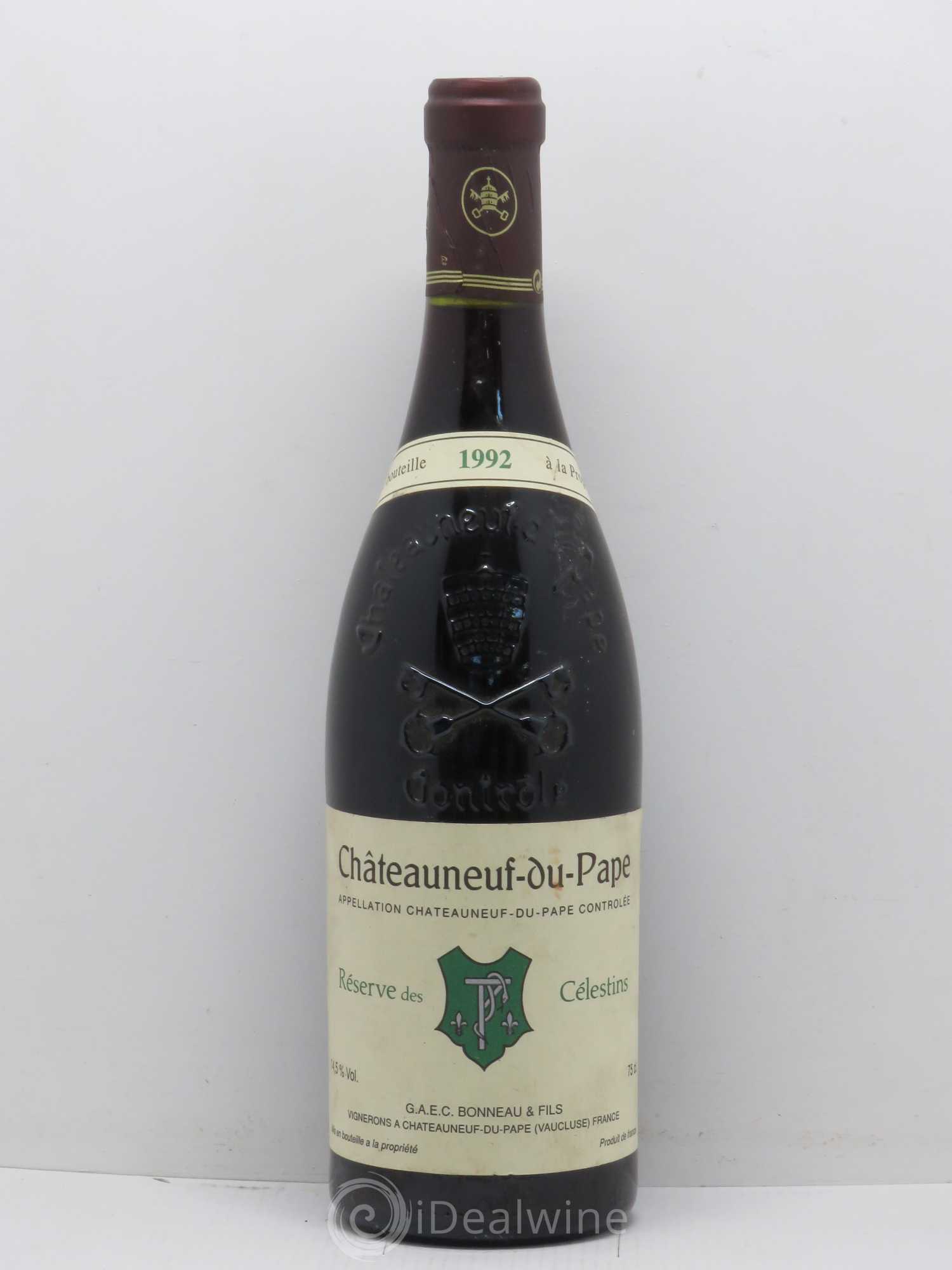 Châteauneuf-du-Pape Réserve des Célestins Henri Bonneau & Fils 1992 - Lot de 1 bouteille - 0