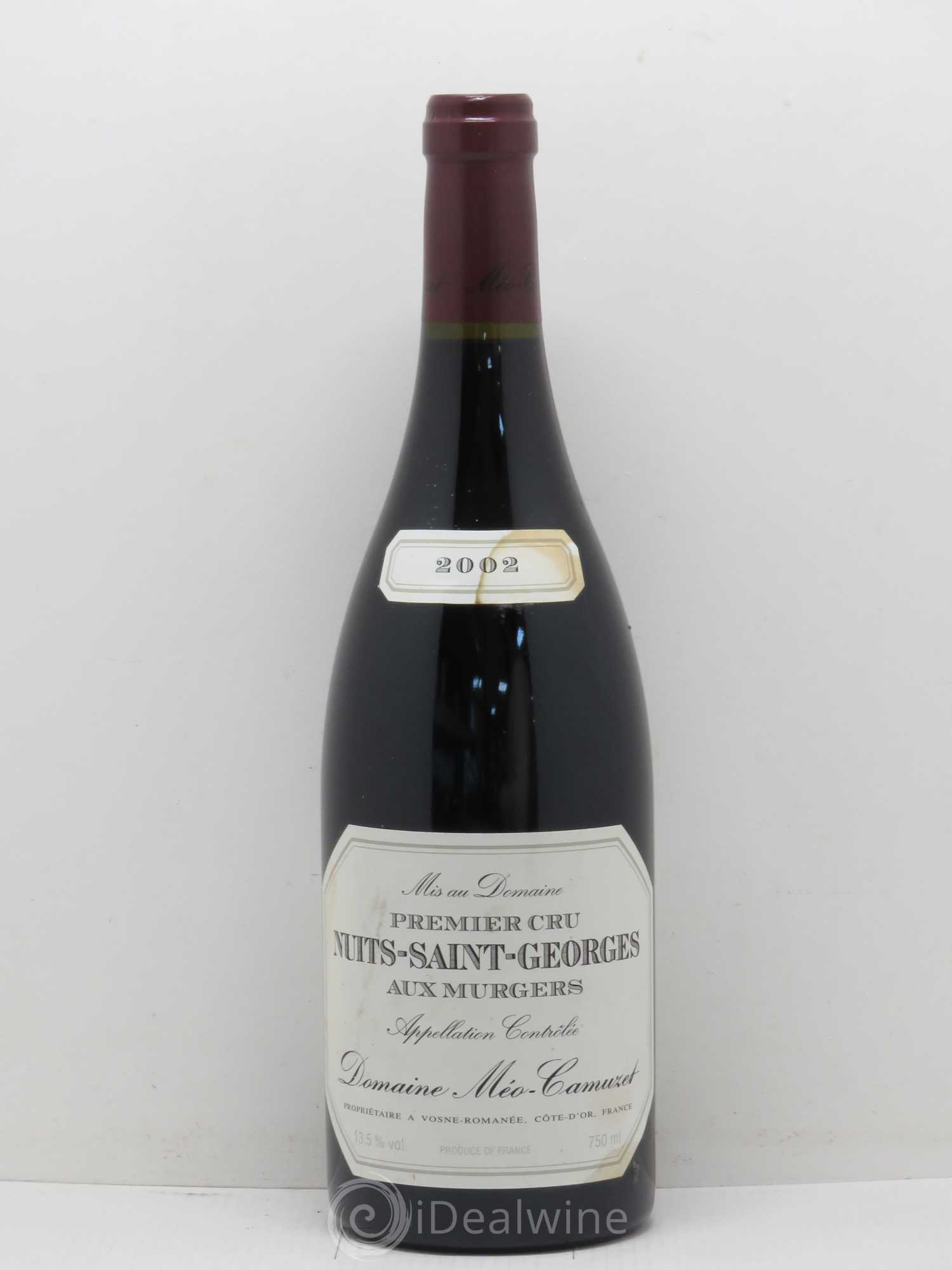 Nuits-Saint-Georges 1er Cru Aux Murgers Méo-Camuzet (Domaine) 2002 - Lot de 1 bouteille - 0