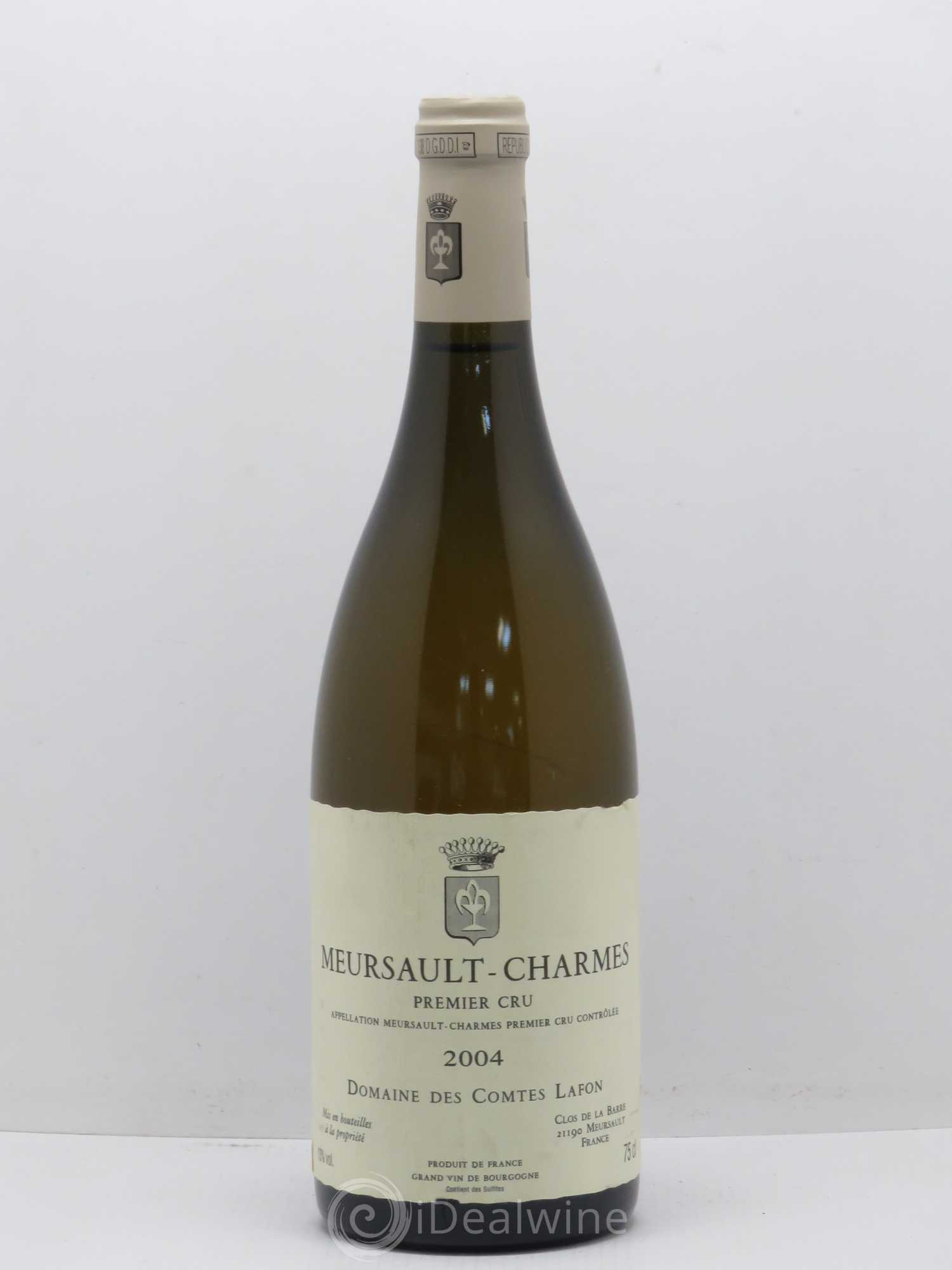 Meursault 1er Cru Charmes Comtes Lafon (Domaine des) 2004 - Lot de 1 bouteille - 0