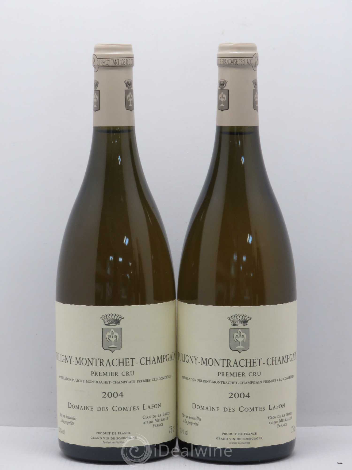 Puligny-Montrachet 1er Cru Champgain Comtes Lafon (Domaine des) 2004 - Lot de 2 bouteilles - 0