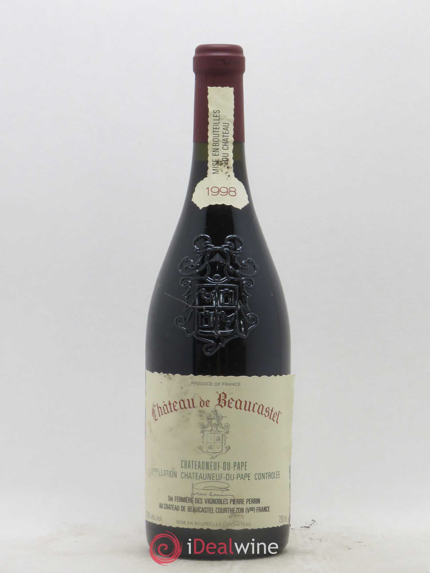 Châteauneuf-du-Pape Château de Beaucastel Famille Perrin 1998 - Lot de 1 bouteille - 0