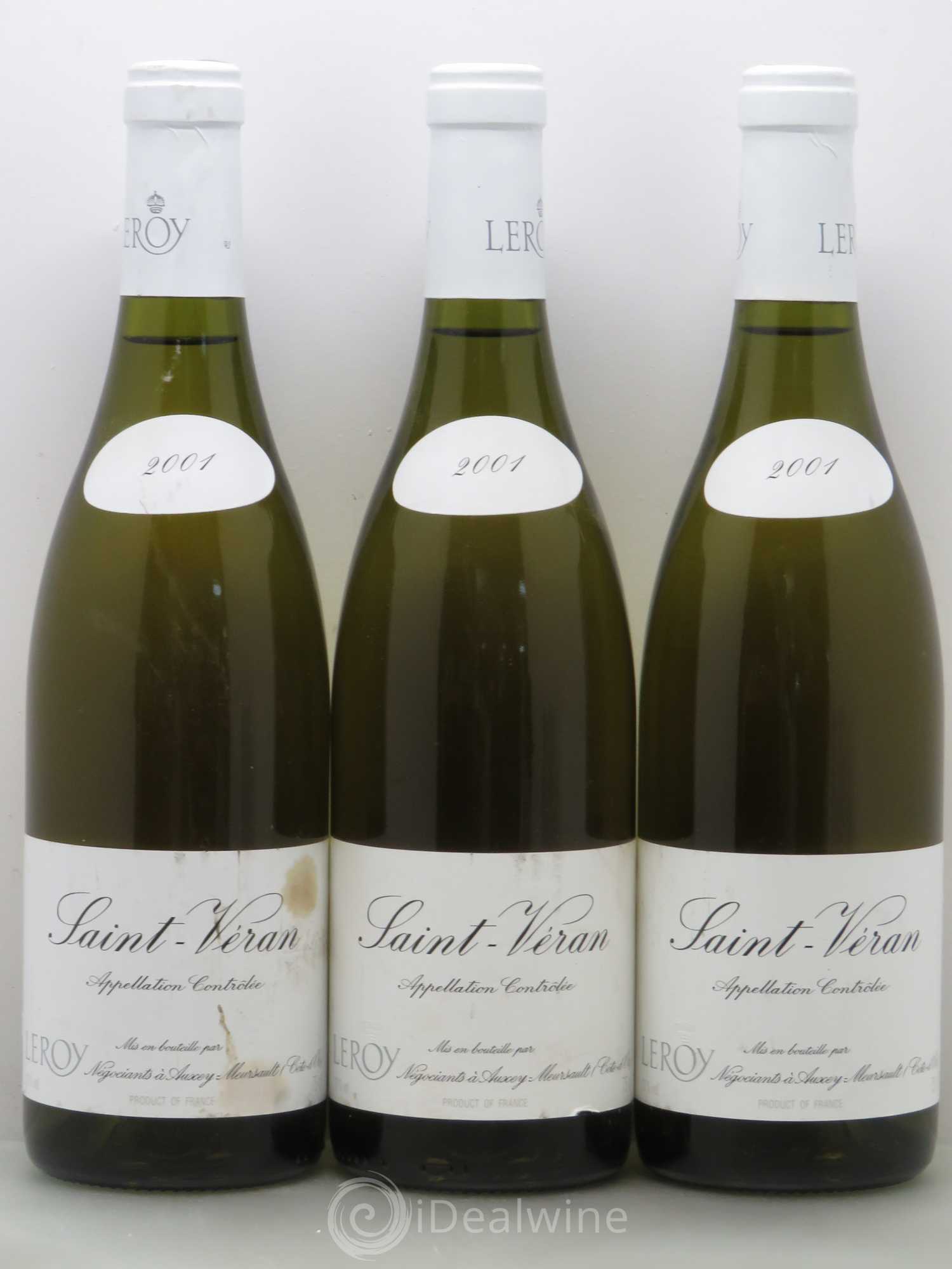 Saint-Véran Leroy 2001 - Posten von 6 Flaschen - 3