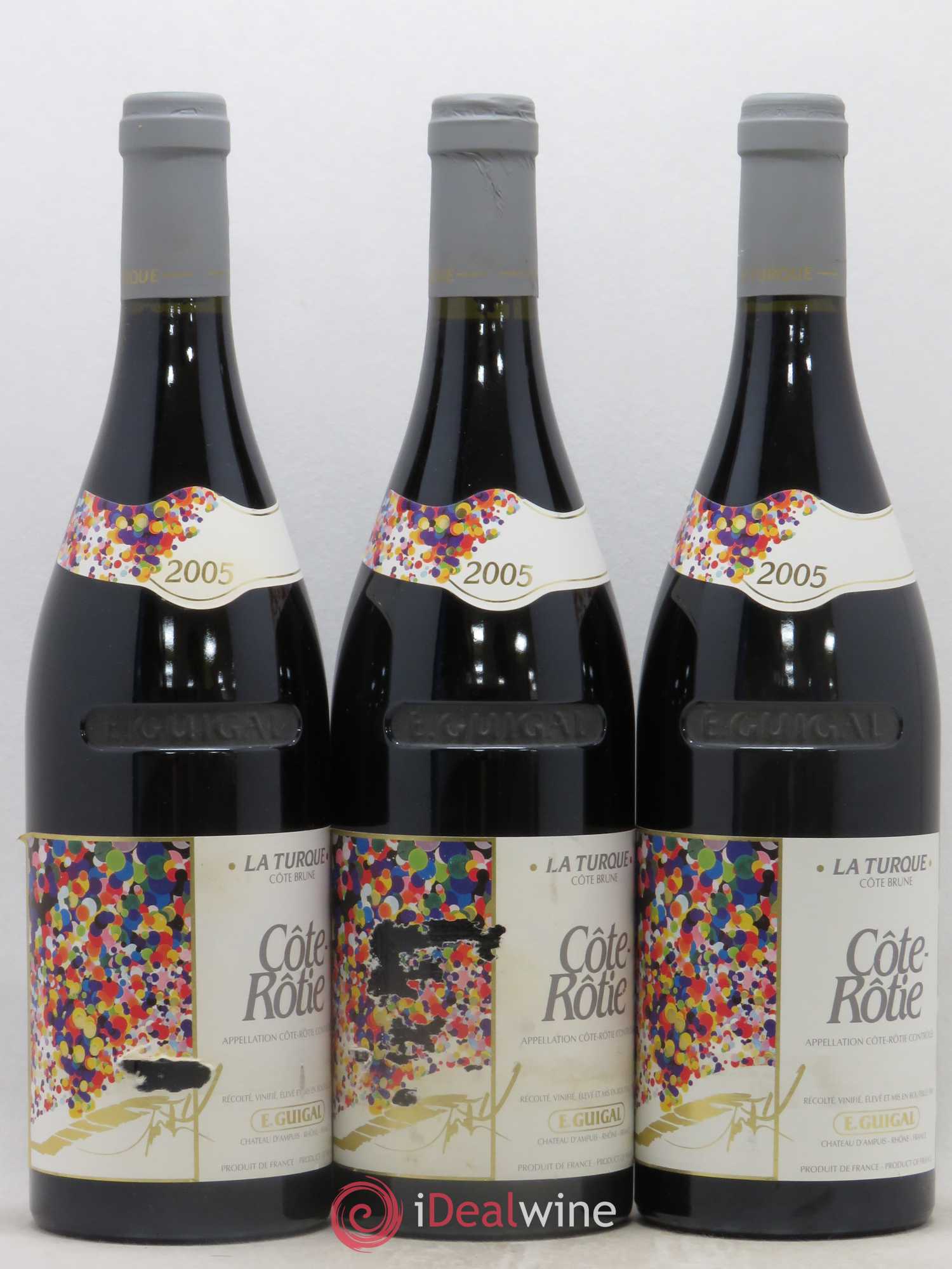 Côte-Rôtie La Turque Guigal 2005 - Lot de 3 bouteilles - 0