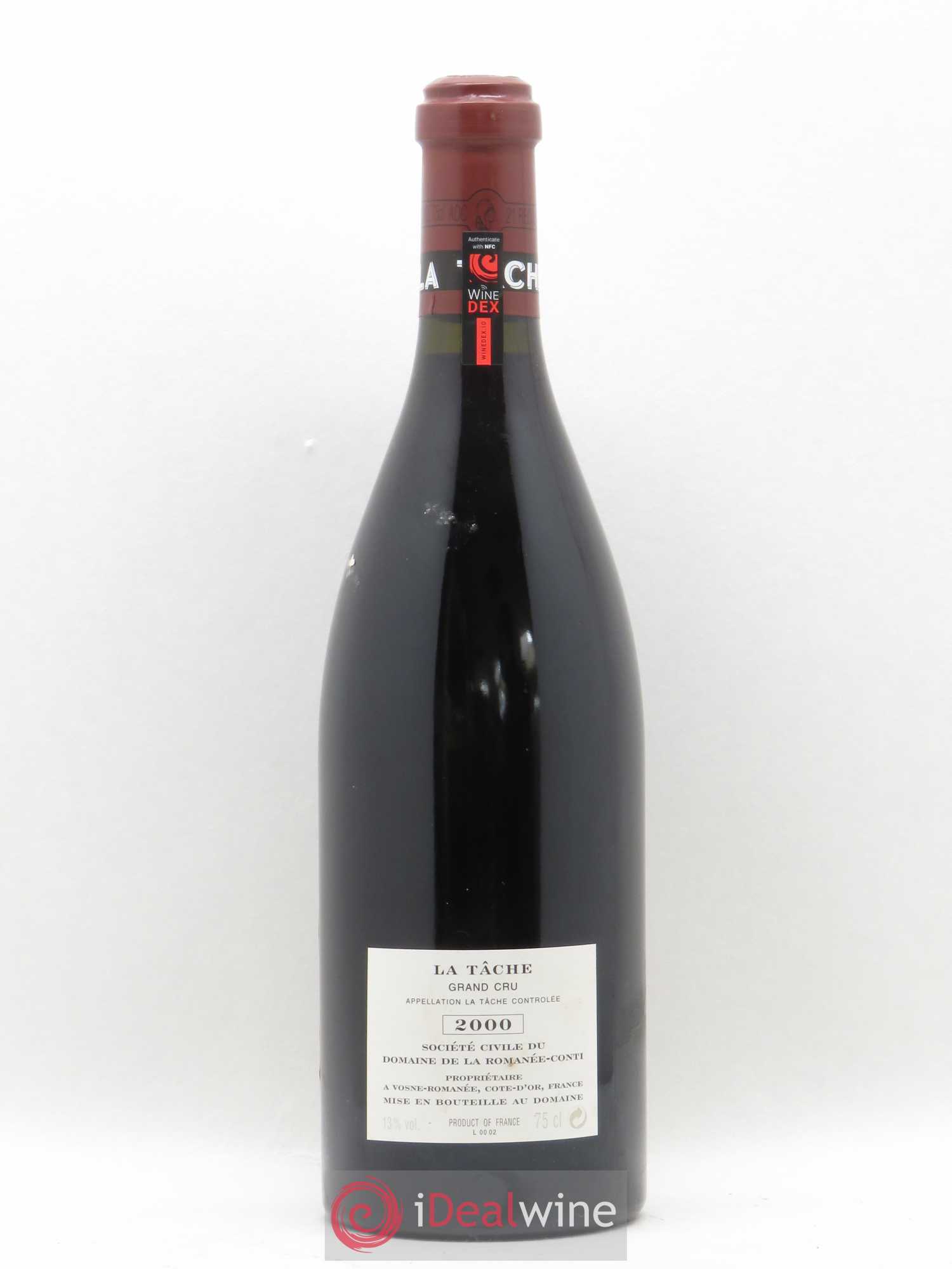 La Tâche Grand Cru Domaine de la Romanée-Conti 2000 - Lot de 1 bouteille - 1